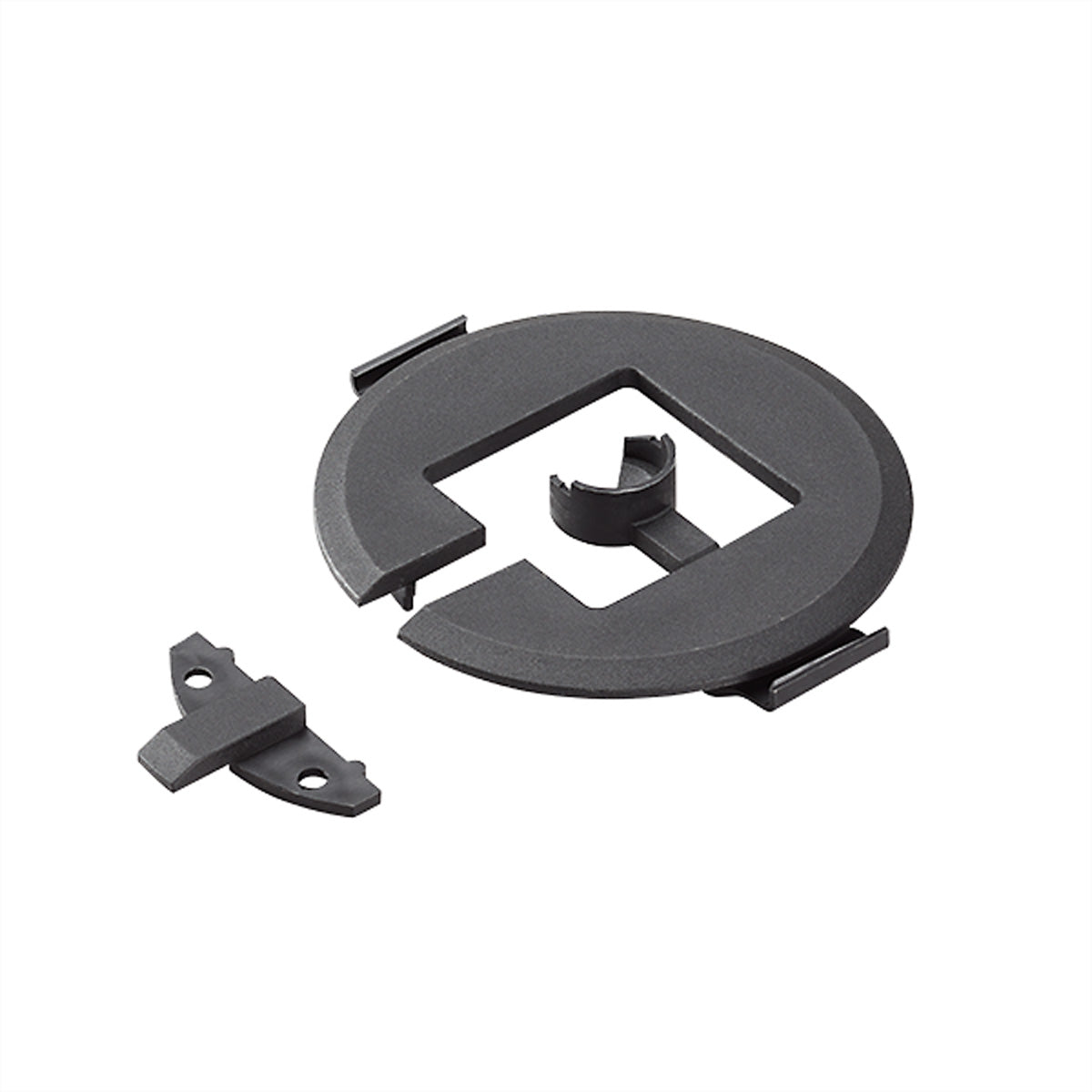 Bachmann Kabelabdeckung, 120×110×30 mm, Einbau, Material PP – schwarz