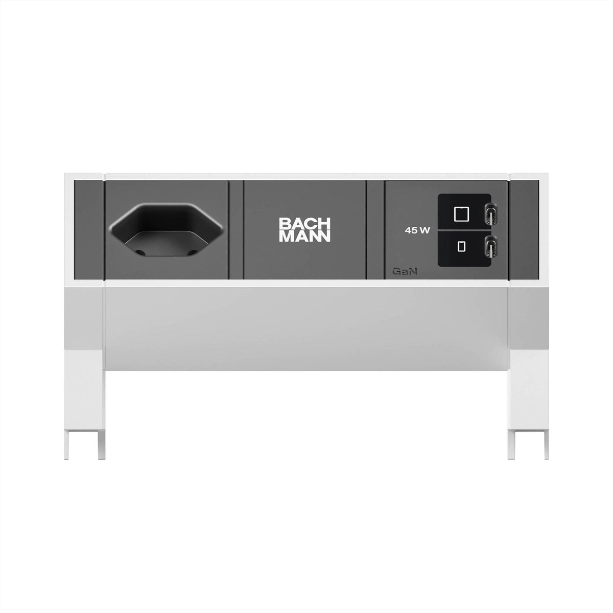 Bachmann DESK2 Steckdoseneinheit – 1×T13, 2×USB‑C 45 W, Tisch, 0,2 m