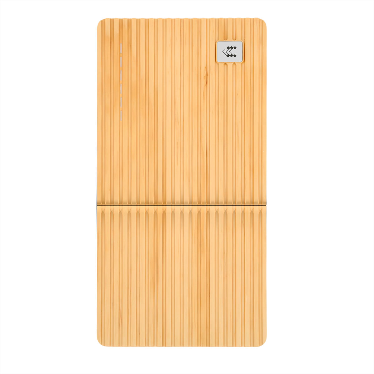 Teltonika Frontplatte – 190×25×380 mm, Holzoptik, 2-teilig, für EVC1