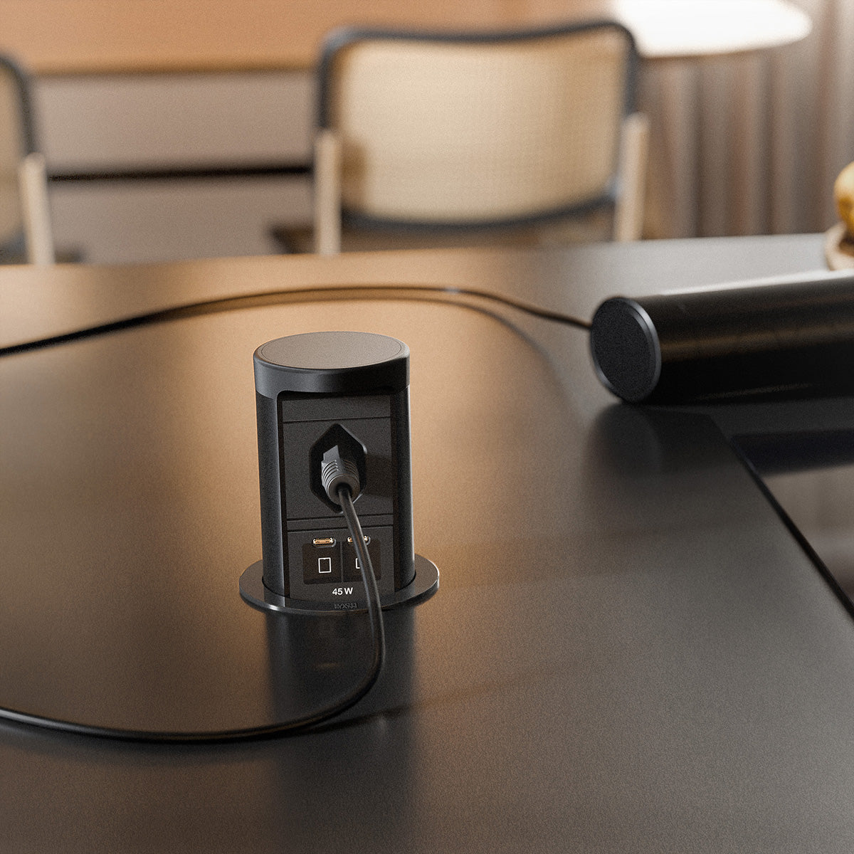 Bachmann ELEVATOR 2 Steckdoseneinheit – 1×T13, 2×USB-C 45 W, Einbau, 0,5 m, IP44
