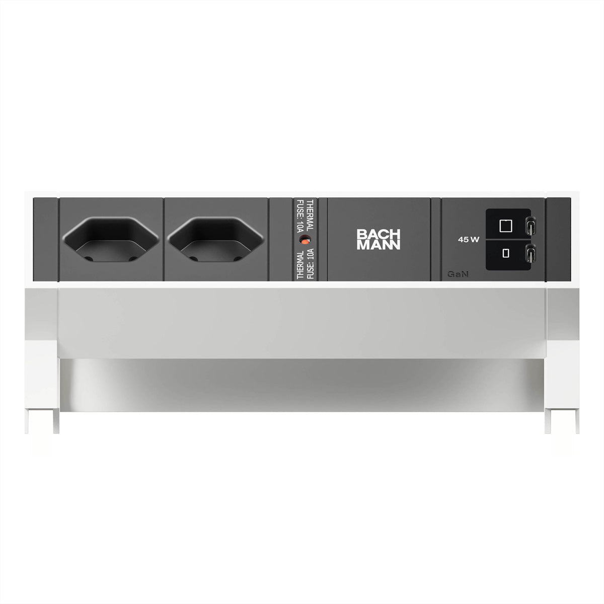 Bachmann DESK2 Steckdoseneinheit – 2×T13, 2×USB‑C 45 W, Tisch