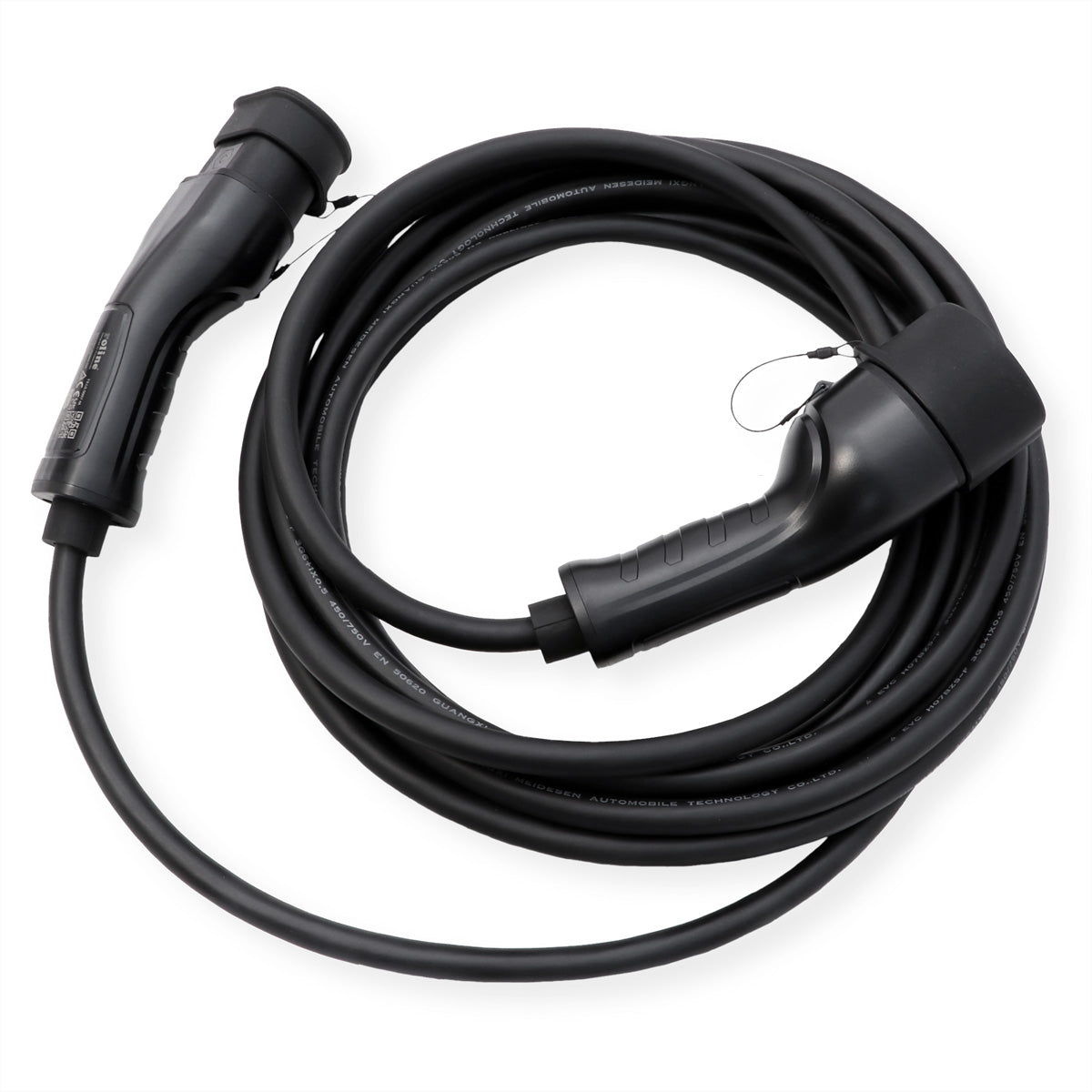ROLINE Typ 2 Ladekabel – Typ 2–Typ 2, 7,5 m, 250 V/32 A (7,4 kW), IP65 (verbunden), schwarz