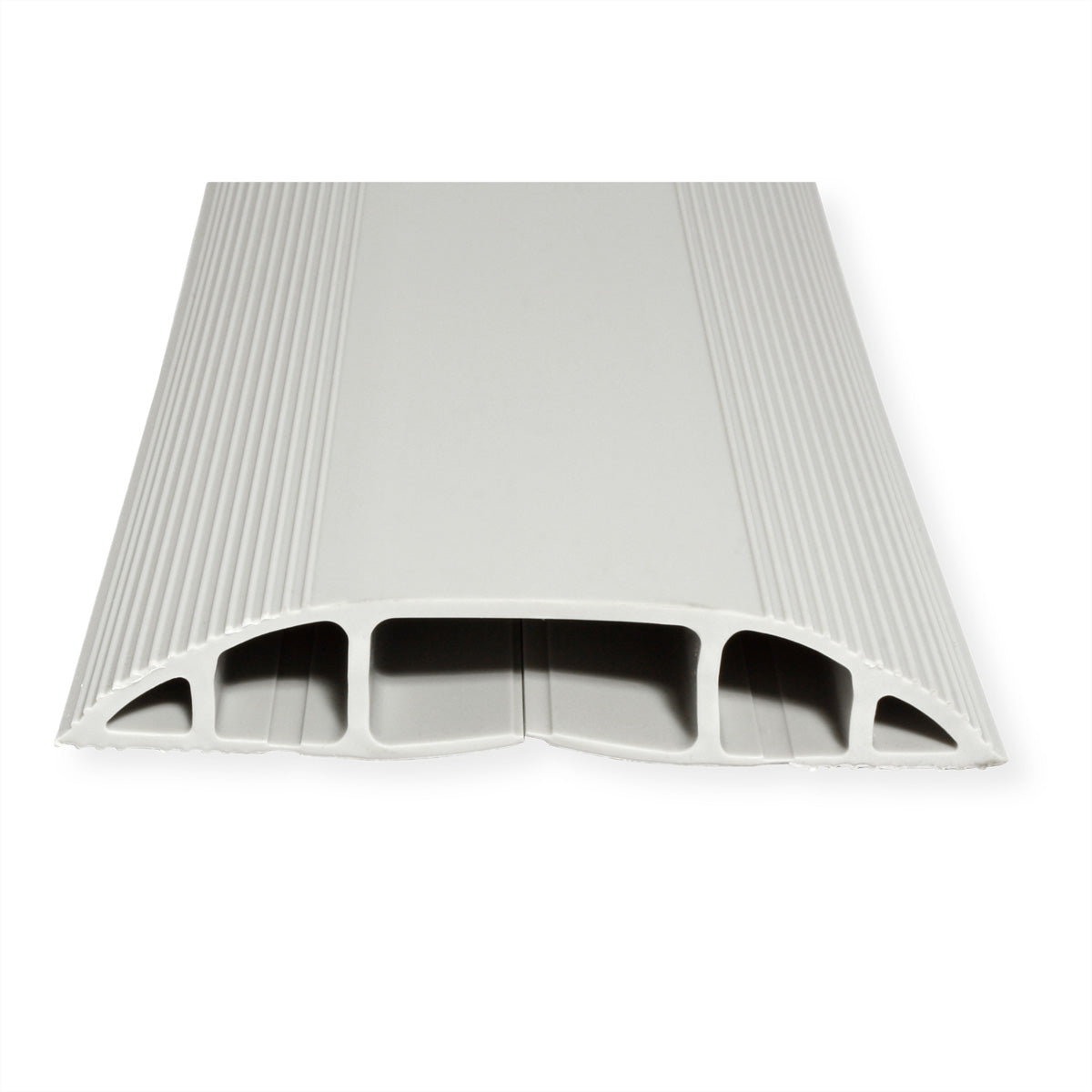 Dataflex Kabelbrücke – 1,5 m – Aussen 83×15 mm – PVC – Grau, 3 Kanäle, 1 Stk.