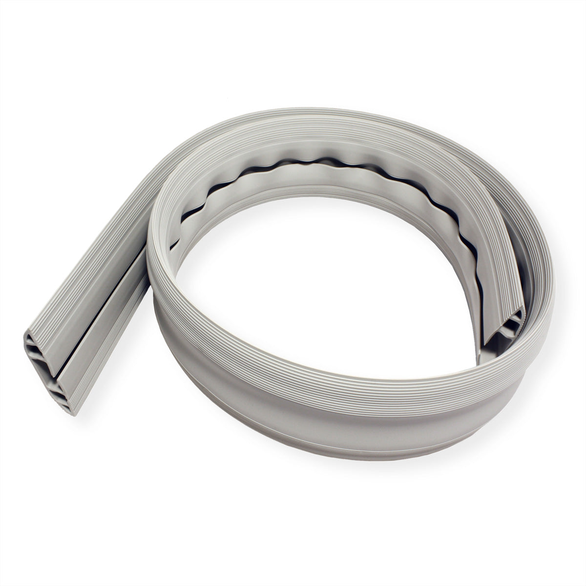 Dataflex Kabelbrücke – 1,5 m – Aussen 83×15 mm – PVC – Grau, 3 Kanäle, 1 Stk.