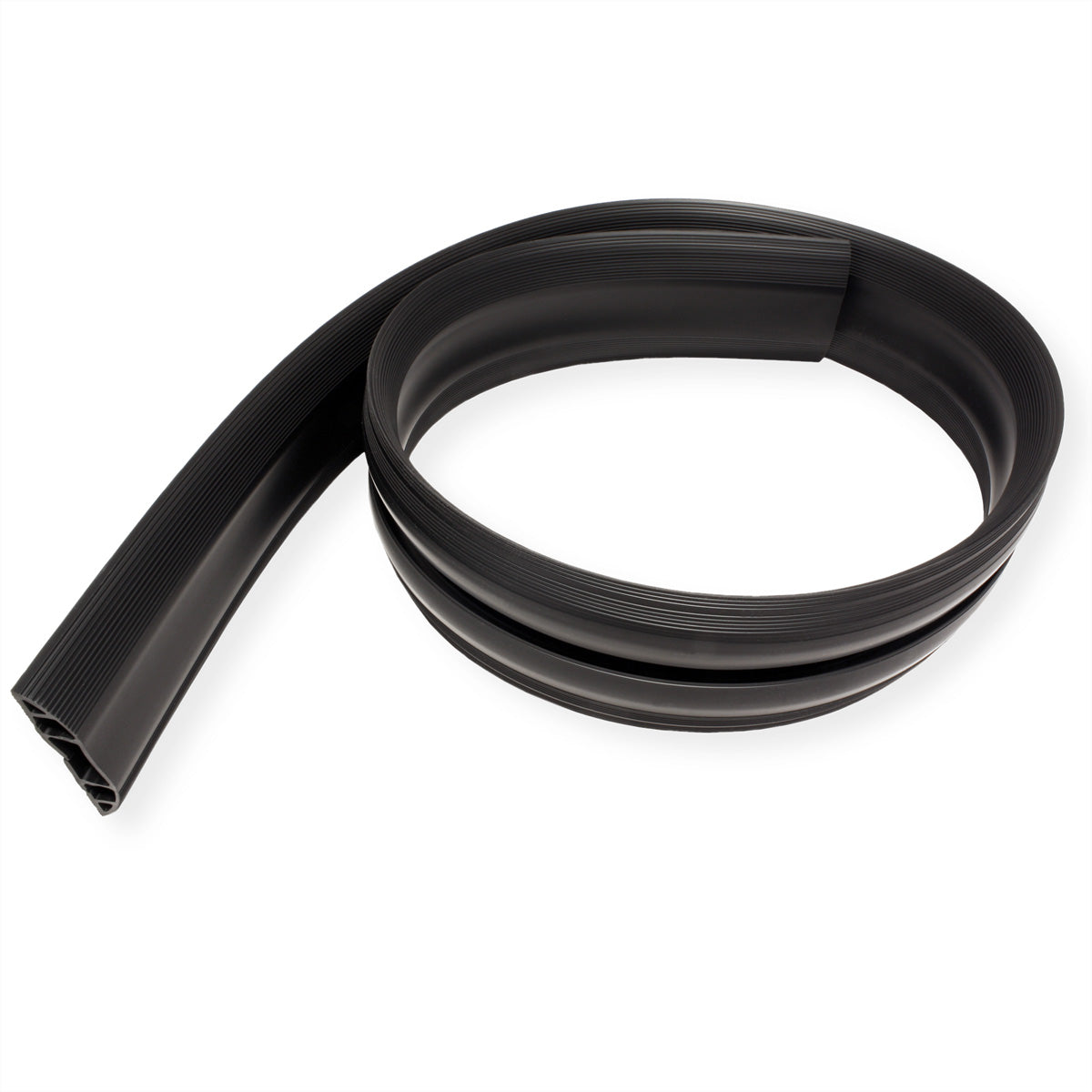 Dataflex Kabelbrücke – 1,5 m – Aussen 83×15 mm – PVC – Schwarz, 3 Kanäle, selbstklebend, 1 Stk.
