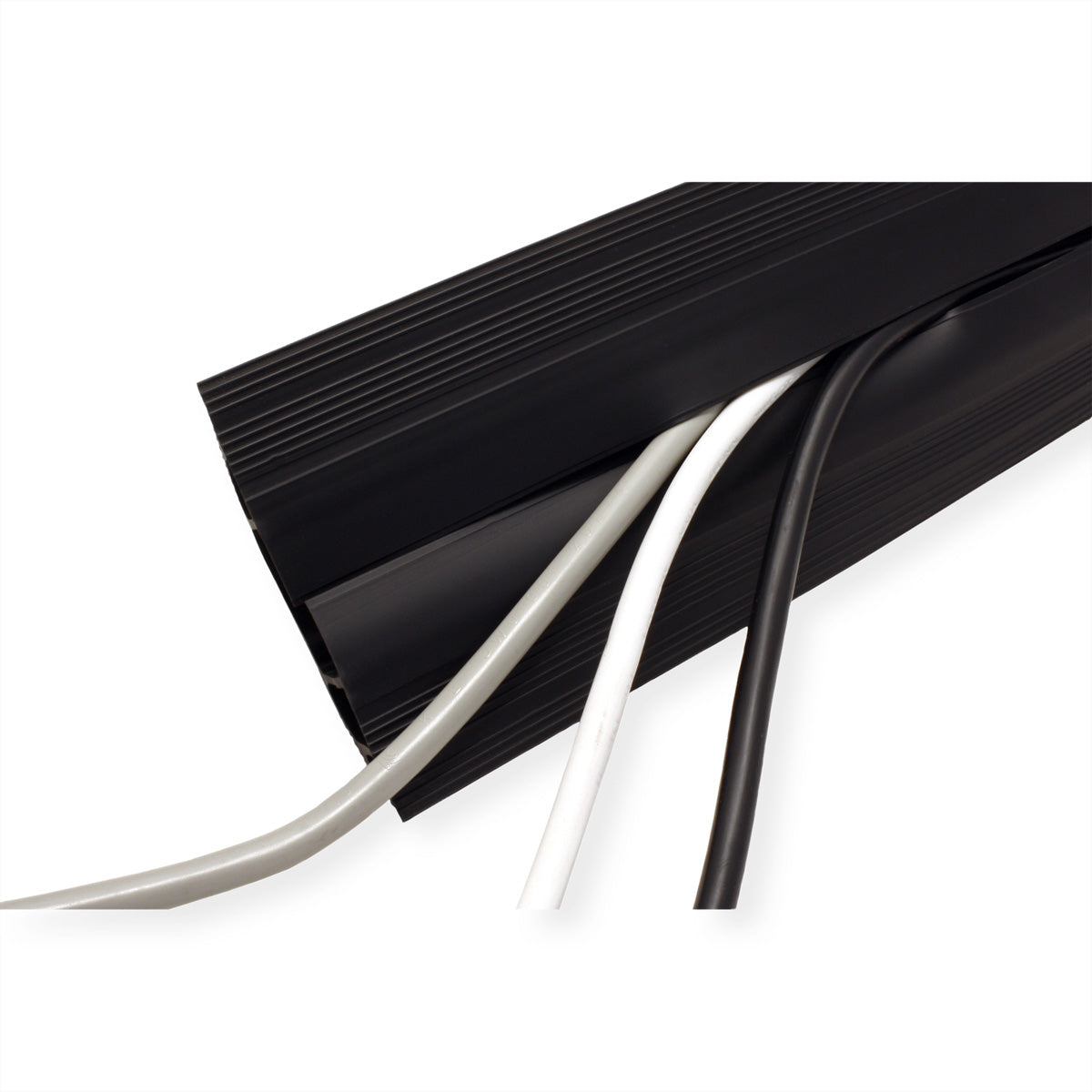 Dataflex Kabelbrücke 3 Kanal – 83×15 mm, L 3000 mm – PVC – Schwarz