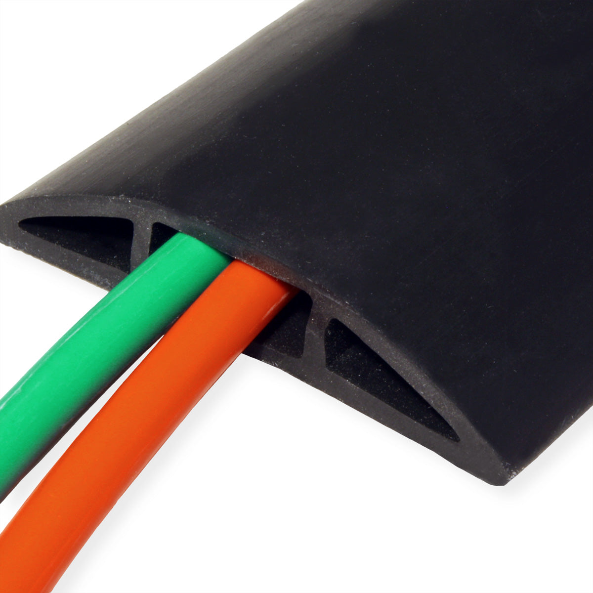 ROLINE Kabelbrücke 60×12 mm, L 1800 mm – TPE – schwarz