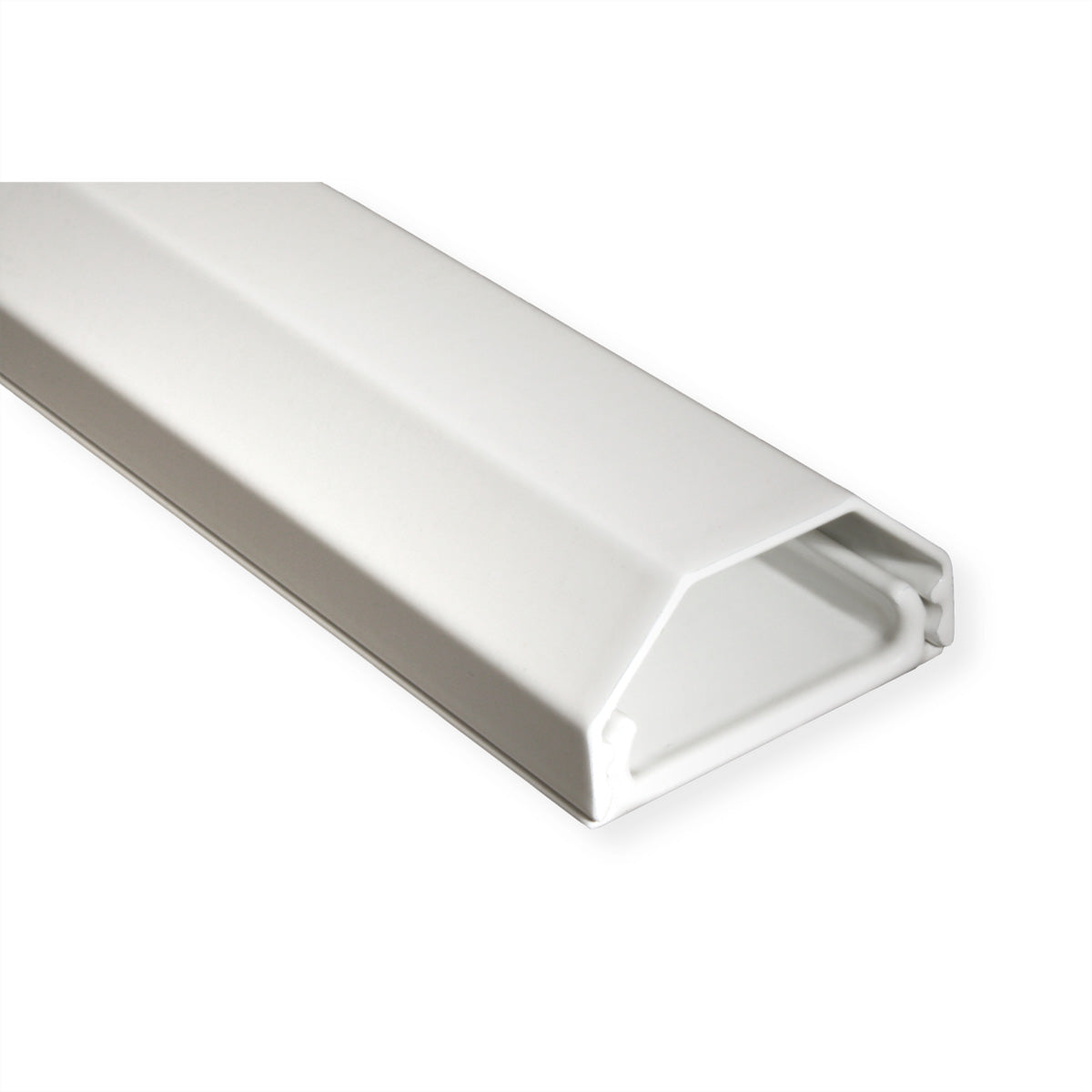 ROLINE Kabelbrücke 1 Kanal – 33×18 mm, L 1100 mm – Aluminium – Weiss