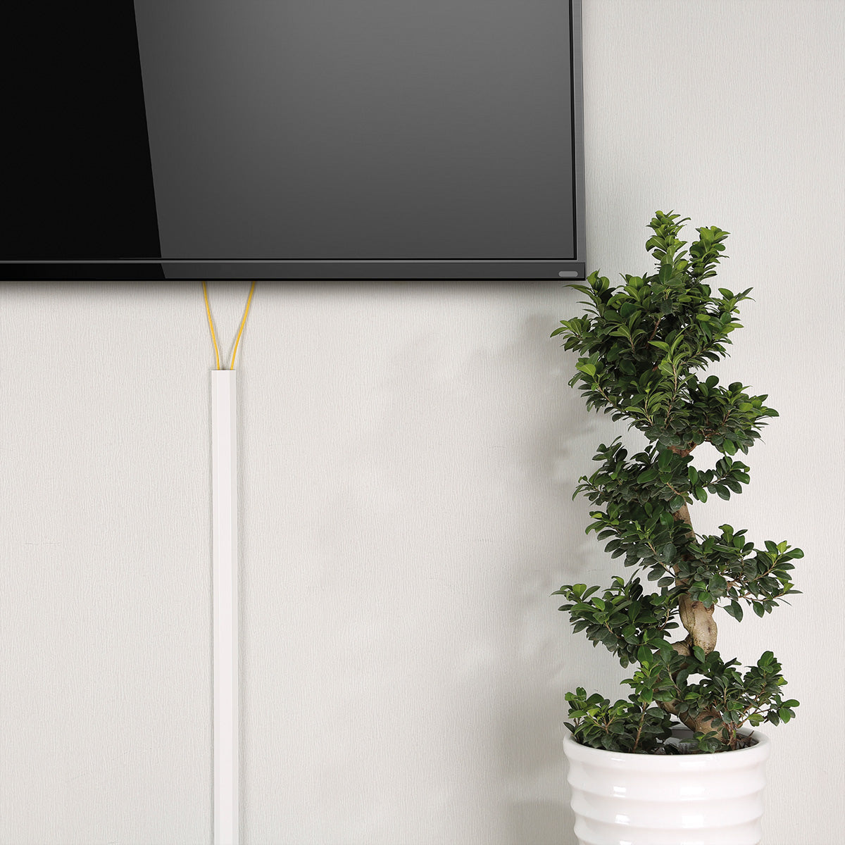 ROLINE Kabelbrücke 1 Kanal – 33×18 mm, L 1100 mm – Aluminium – Weiss