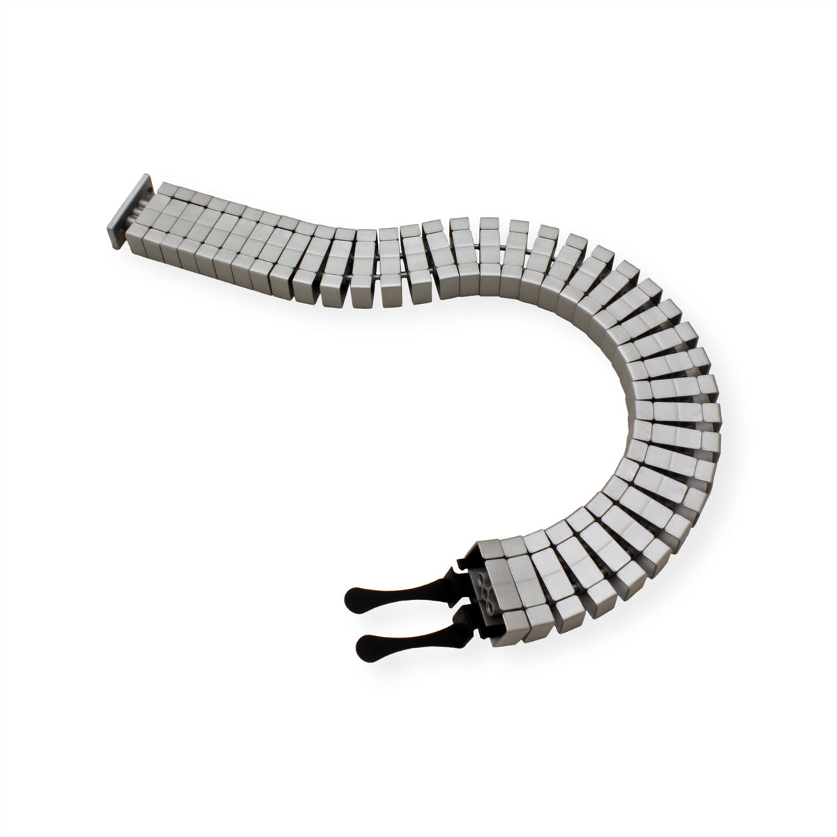 Divers Flex II Kabelschlange – 0,8 m – Polypropylen – Silber, Tischbefestigung