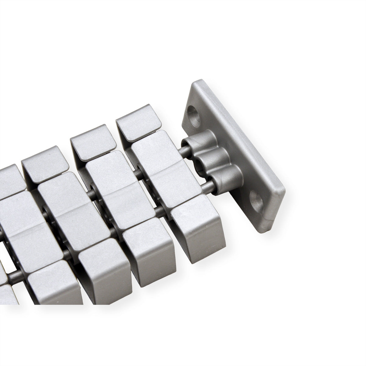 Divers Flex II Kabelschlange – 0,8 m – Polypropylen – Silber, Tischbefestigung