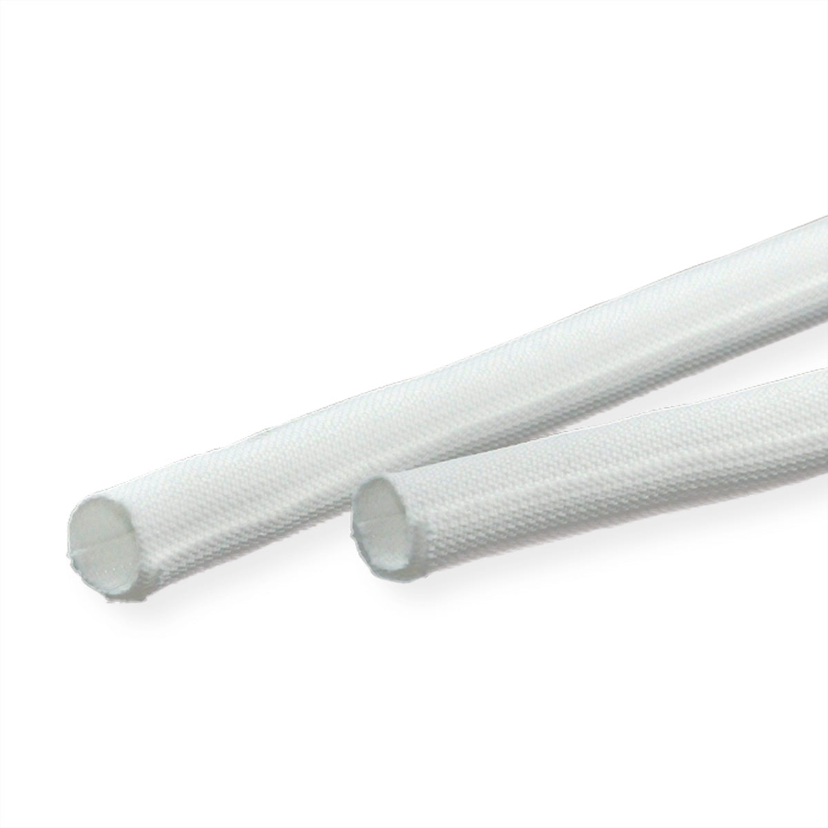 VALUE Kabelschlauch, Ø 25 mm × 25 m, selbsteinrollend, Polyester – weiss