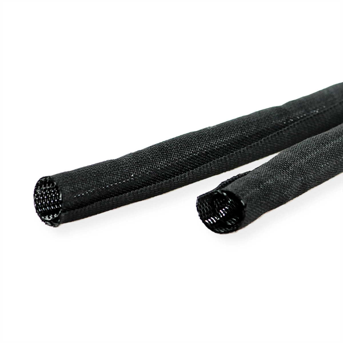 VALUE Kabelschlauch Ø 25 mm, 2,5 m, selbsteinrollend, wärmeresistent – schwarz