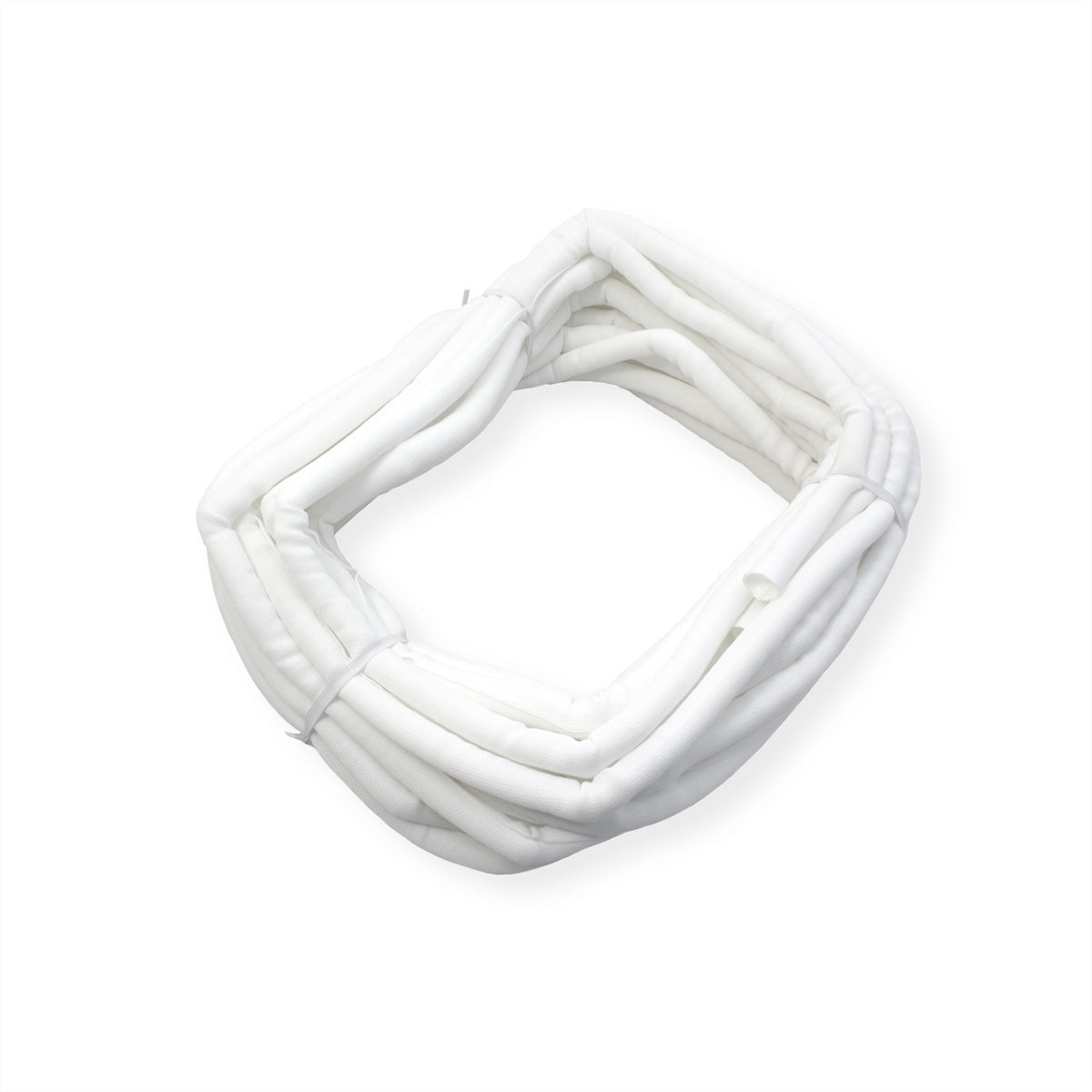 VALUE Kabelschlauch, Ø 25 mm × 25 m, selbsteinrollend, Polyester – weiss