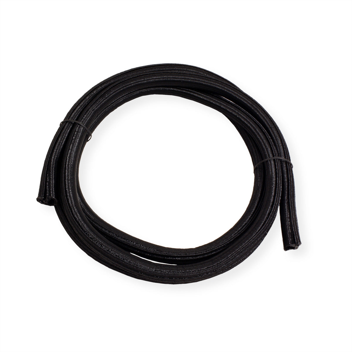 ROLINE Kabelschlauch – 2,5 m – Ø 2,5 cm, PVC, selbstschliessend – Schwarz