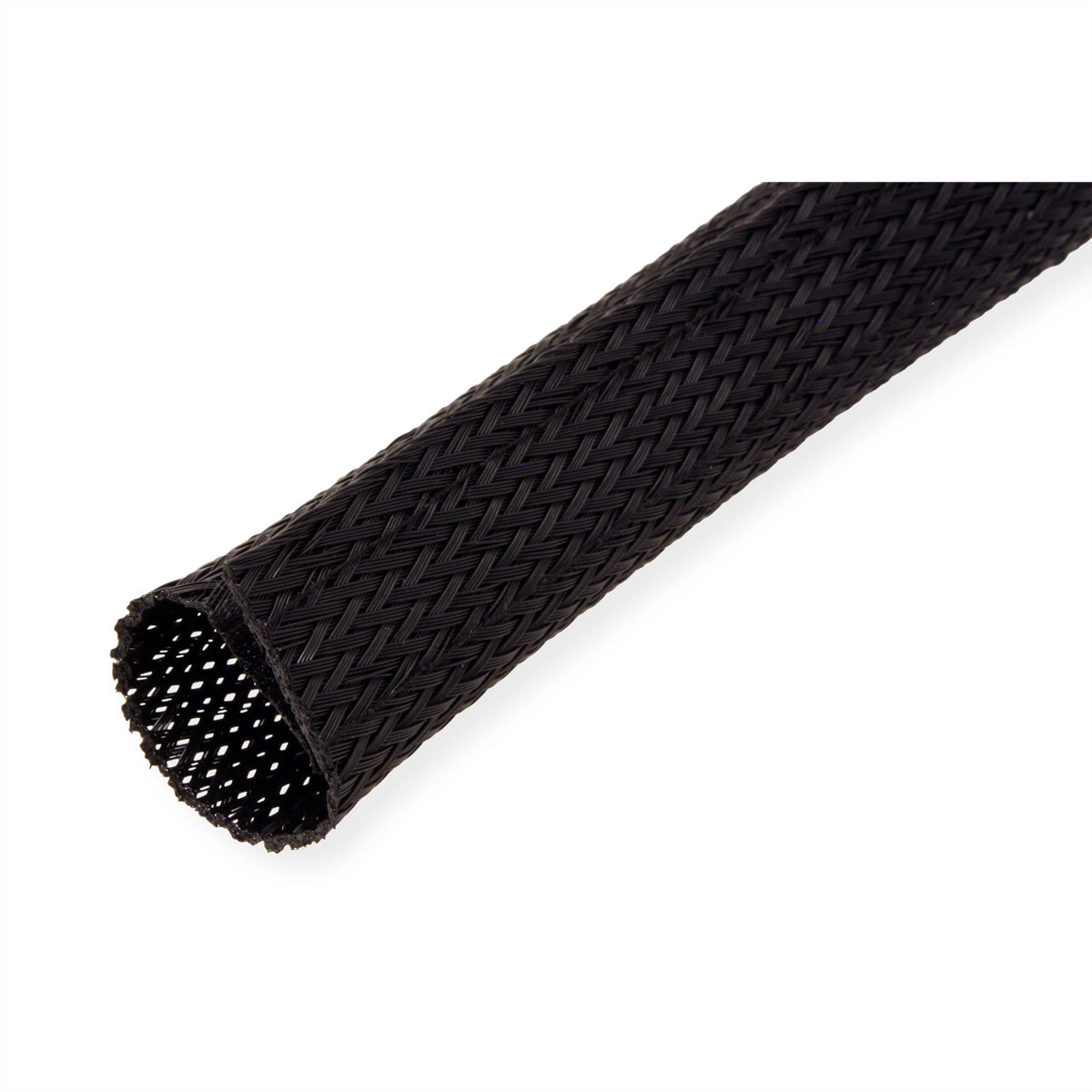 ROLINE Kabelschlauch, Ø bis 25 mm, 2,5 m, mit Klettband – schwarz