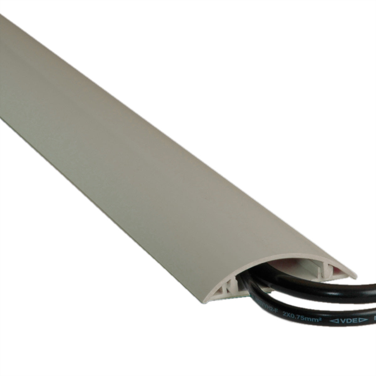 VALUE Wandkanal – 60 × 15 mm – 1 m – Grau, selbstklebend, 1 Stk.