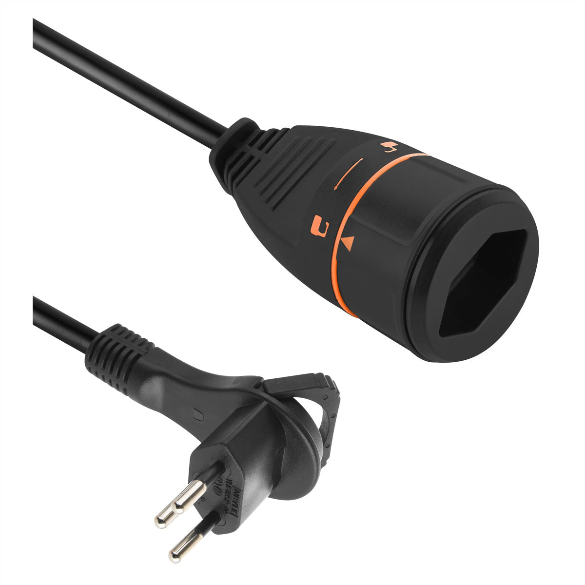 Oem Lockxtend Verlängerungskabel – Flachstecker T12–Lock-Kupplung T13, 3 m, schwarz