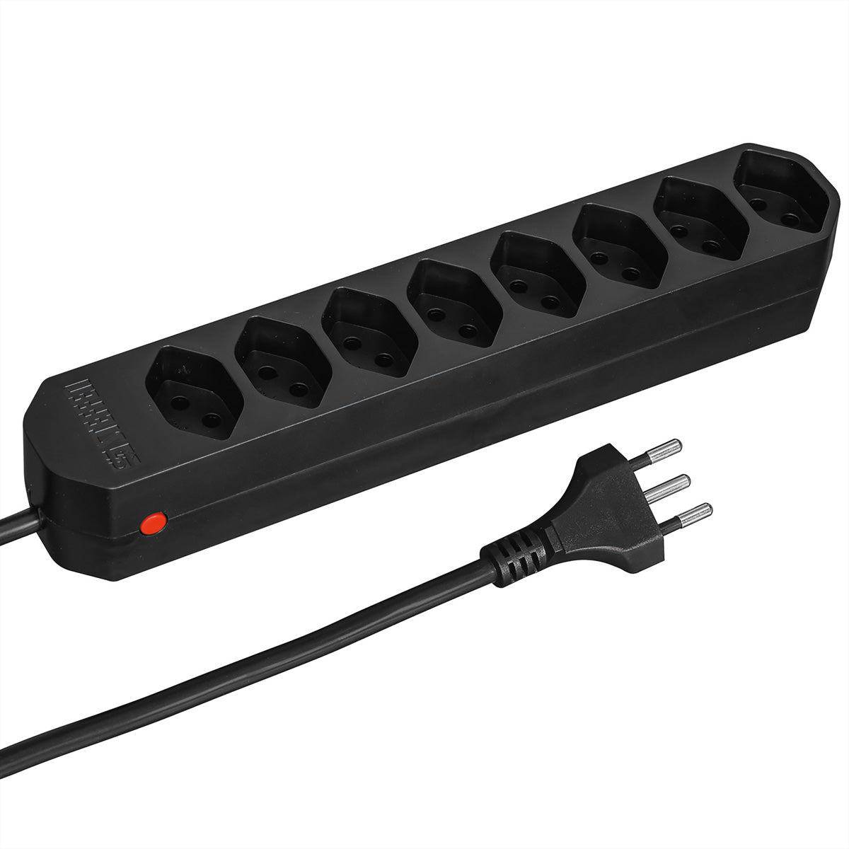 Steffen Compact – Steckdosenleiste, 8× T13, ohne Schalter, 1,5 m, Stecker T12, IP20