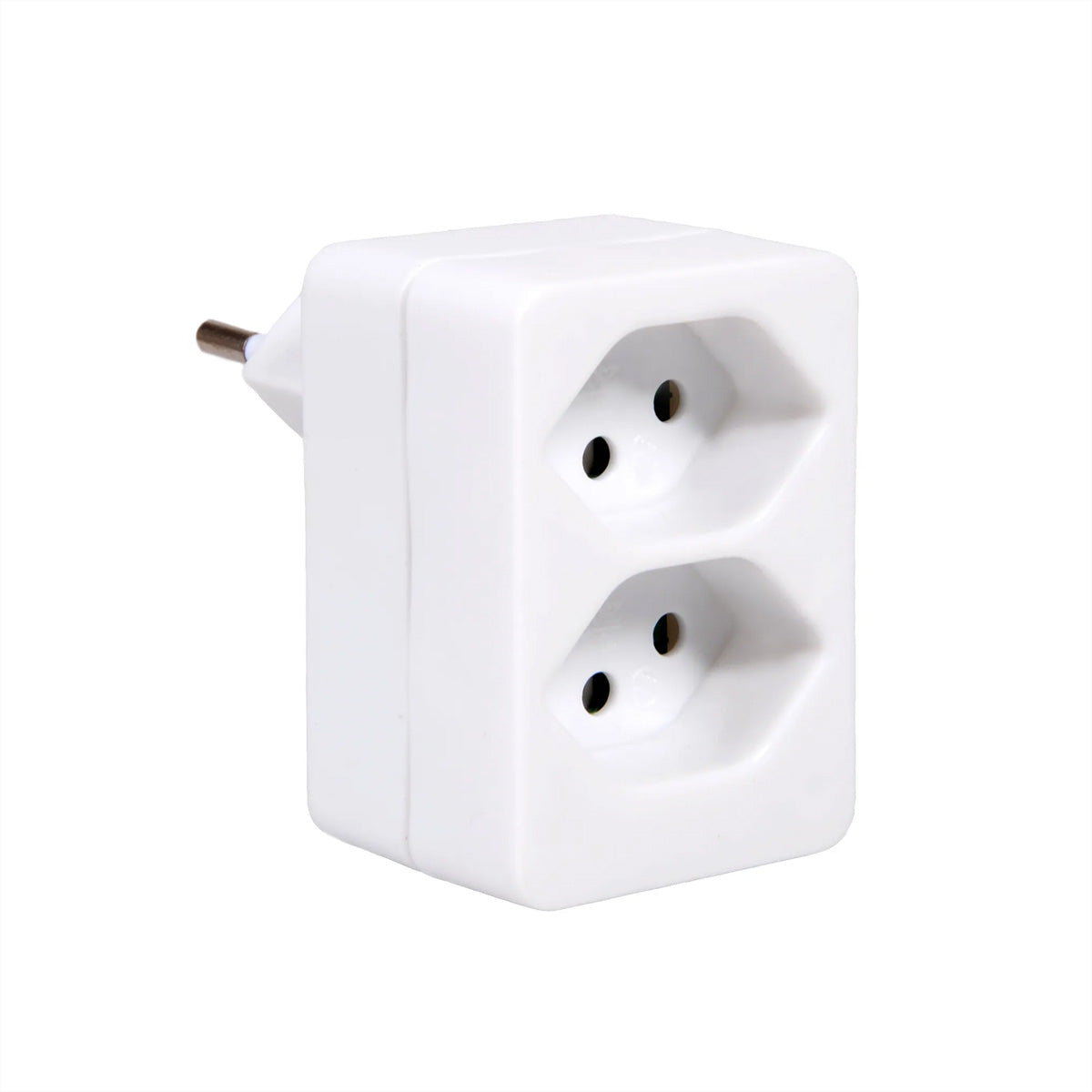 M. Schönenberger Schönenberger Abzweigstecker, 2×T13, Eingang T12 10 A, IP20 – weiss