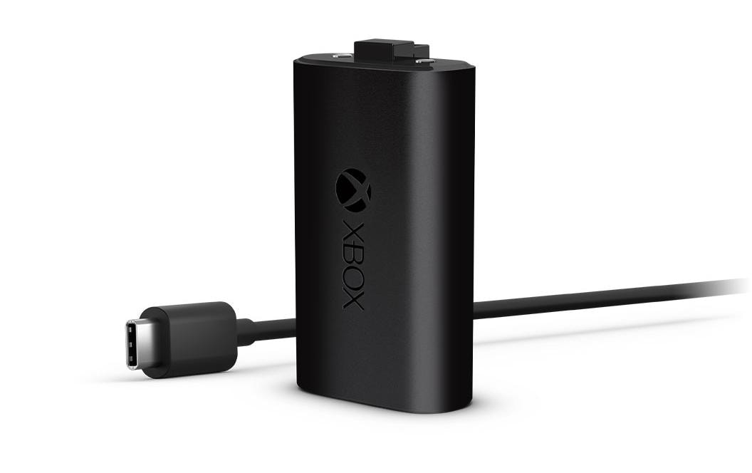 Microsoft Play & Charge Kit Ladesatz – USB-C, wiederaufladbar – für Xbox One – schwarz