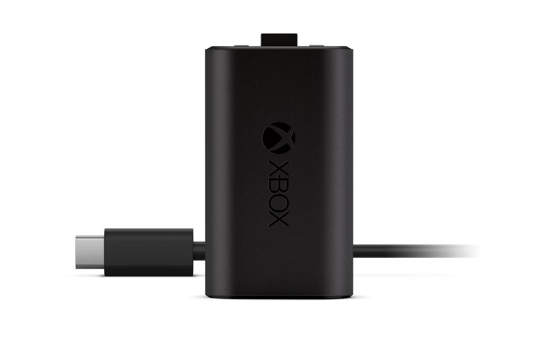 Microsoft Play & Charge Kit Ladesatz – USB-C, wiederaufladbar – für Xbox One – schwarz