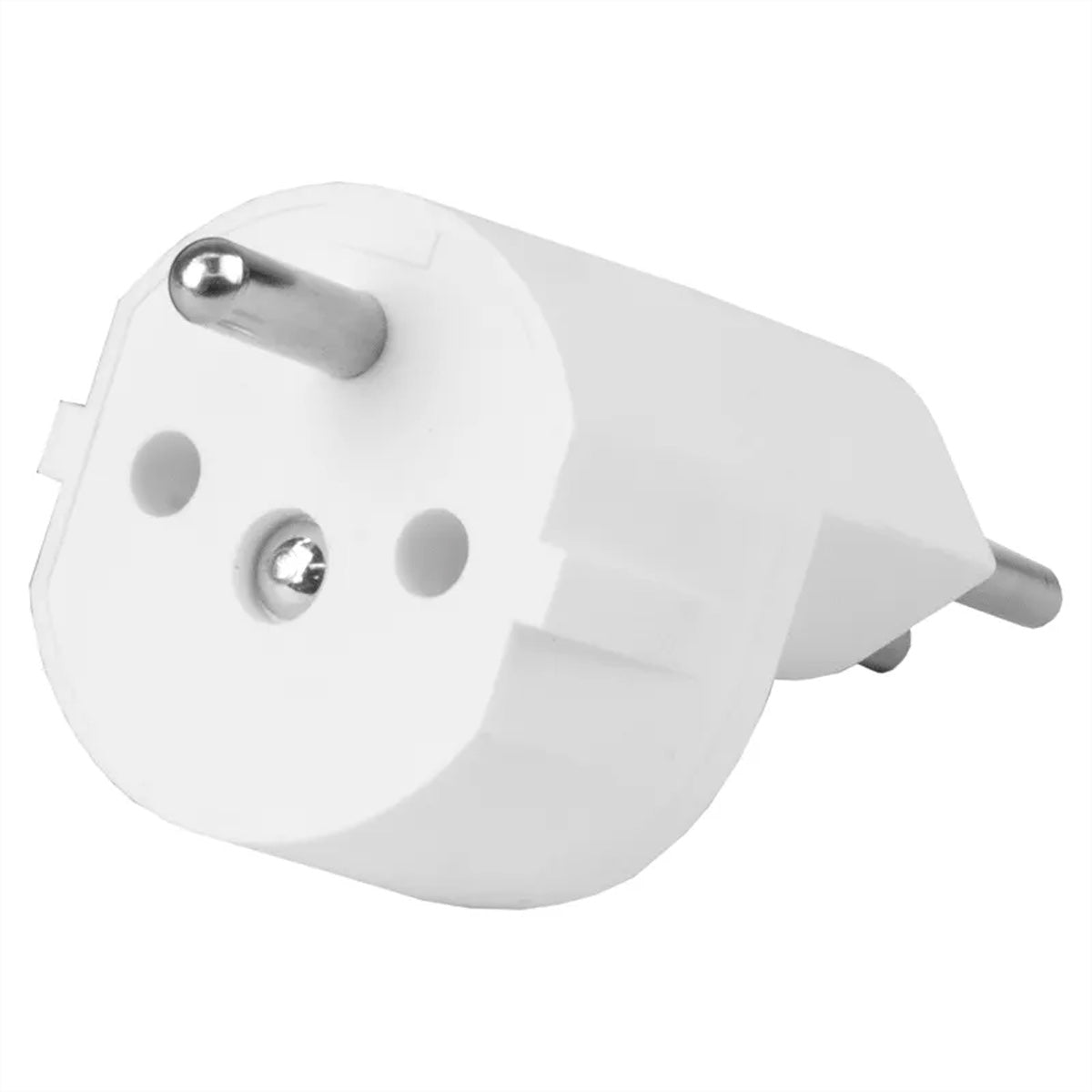 Steffen Reiseadapter T12 zu Schuko – 3-polig, Weiss
