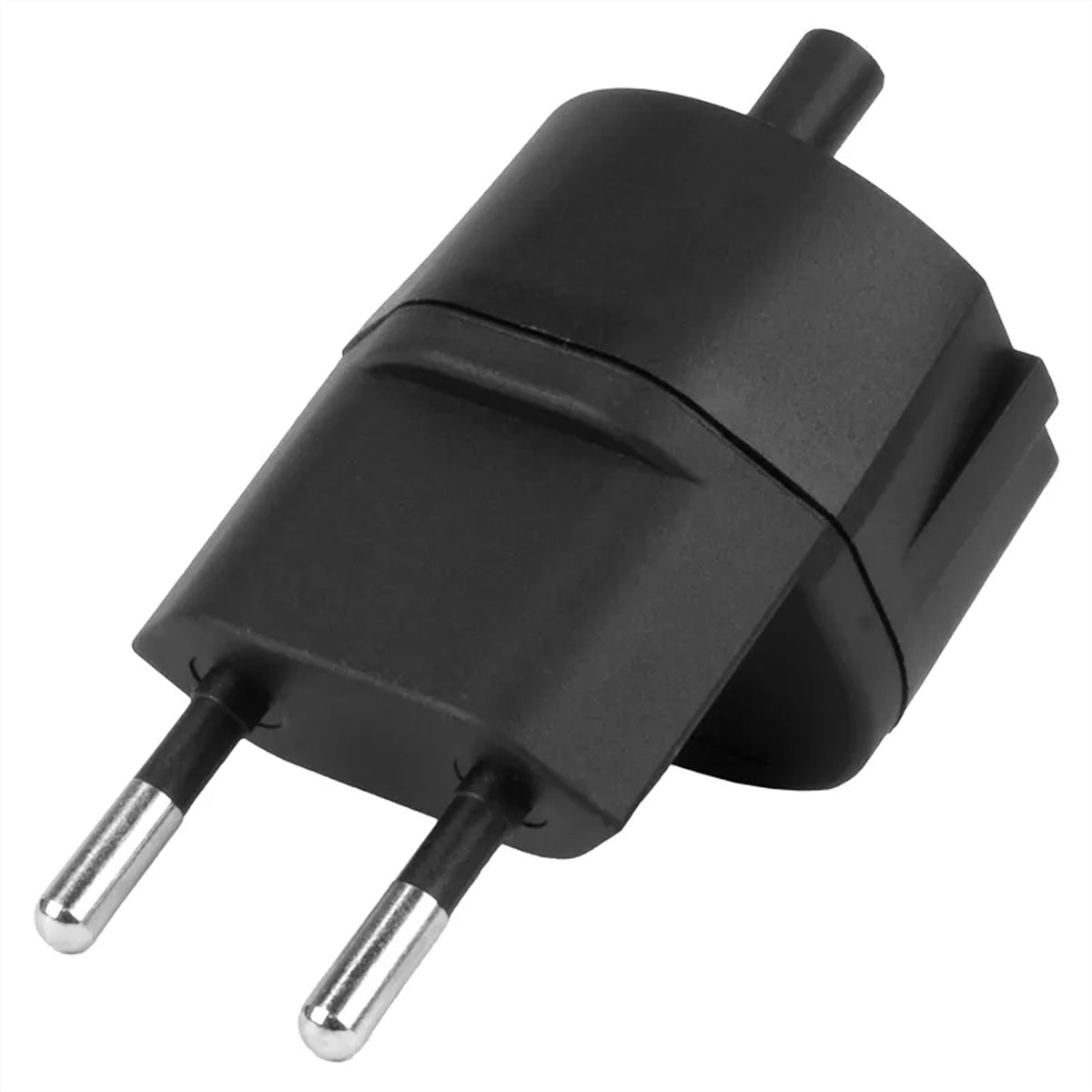 Steffen Fixadapter Schuko zu CH T11 – 3-polig, Schwarz