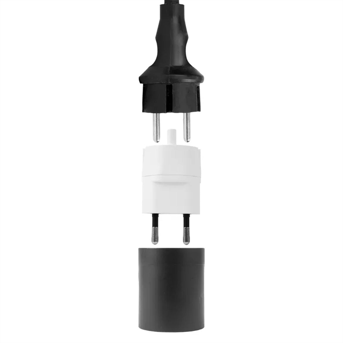 Steffen Fixadapter Schuko zu T11 (3-polig) – Mit Montagehilfe, Weiss