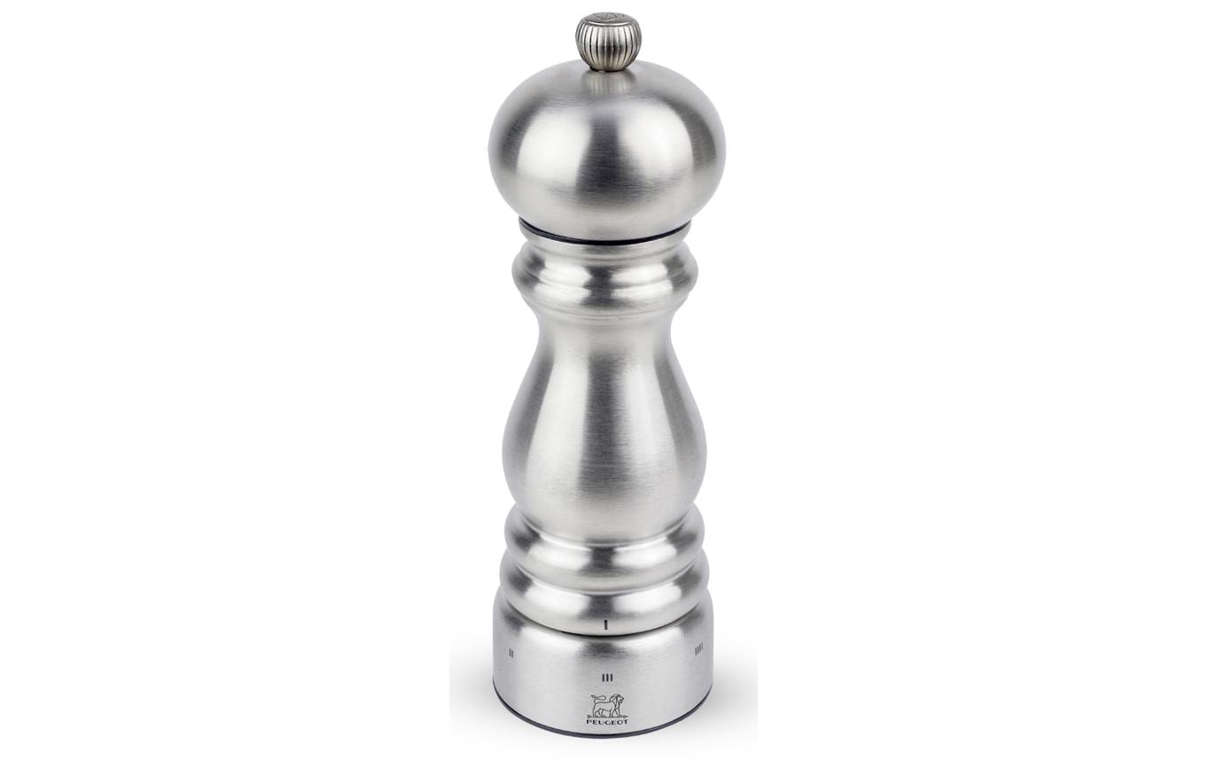Peugeot Pfeffermühle Chef U-SELECT – einstellbares Mahlwerk – Edelstahl – Silber – 18 cm