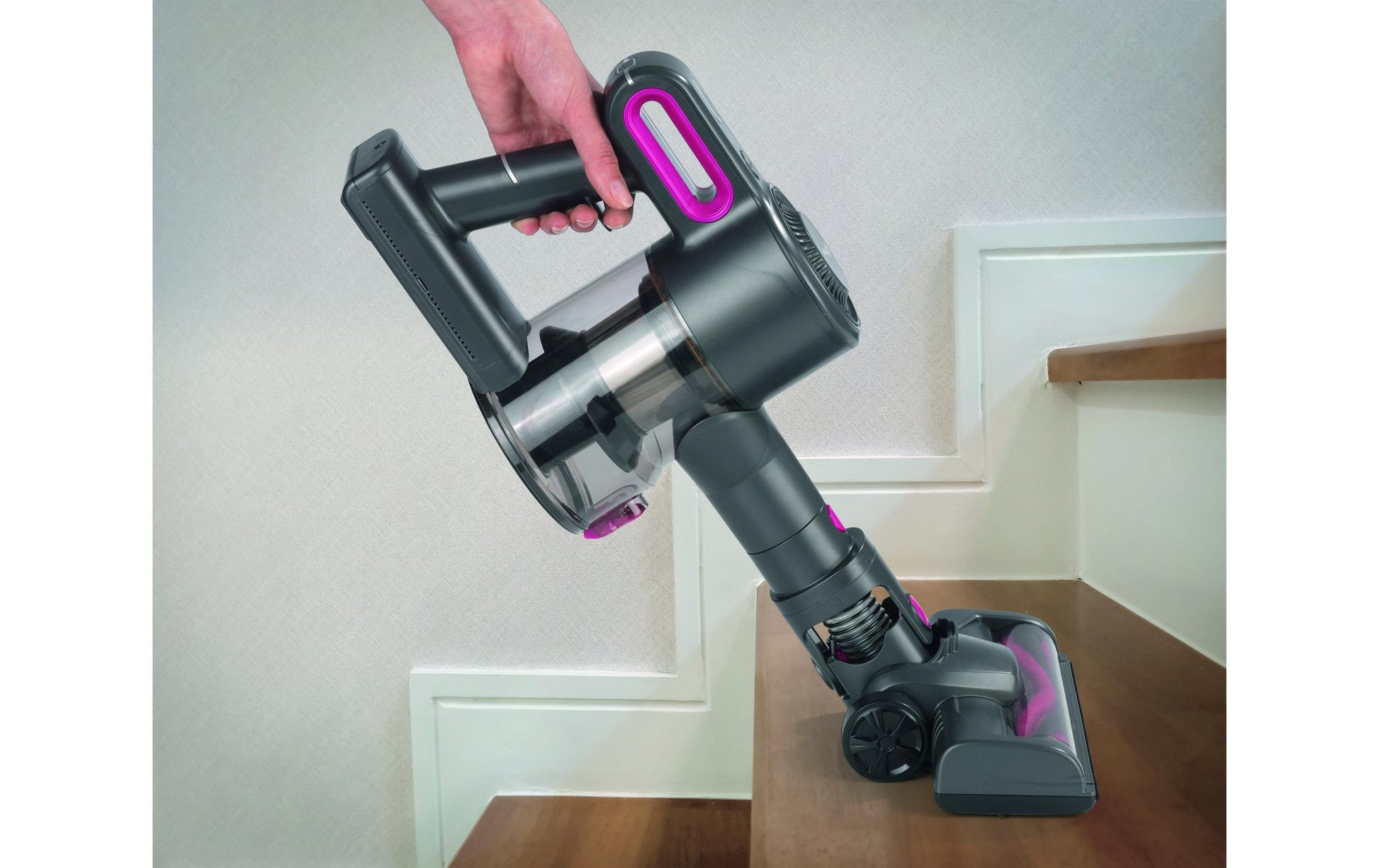MAXXMEE Stabstaubsauger – 2-in-1, 0,8 l, Akkubetrieb, 2 Stufen