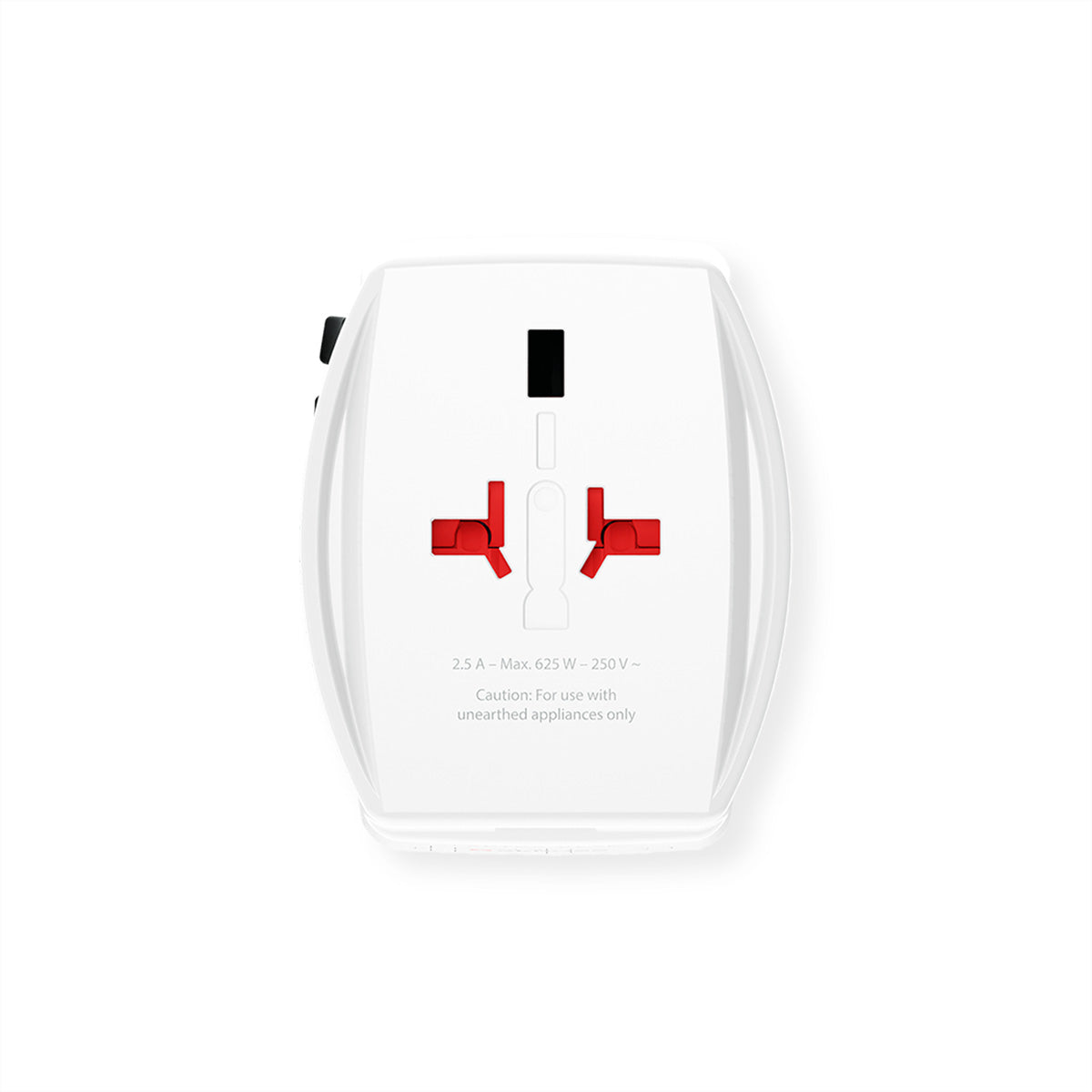 SKROSS MUV Reiseadapter USB-C zu Typ L – USB-C + USB-A, für Smartphone, Tablet, Laptop