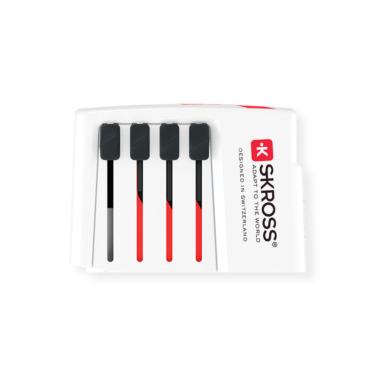 Skross Reiseadapter – von USB-C zu Typ I (AUS/CN) – 52,5 W, 2× USB – weiss