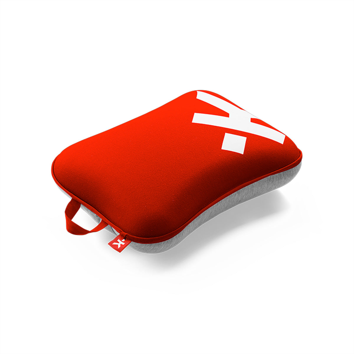 SKROSS – Reisekissen Mini Kissen – Memory-Schaum, waschbarer Bezug – 200×295×75 mm – Rot