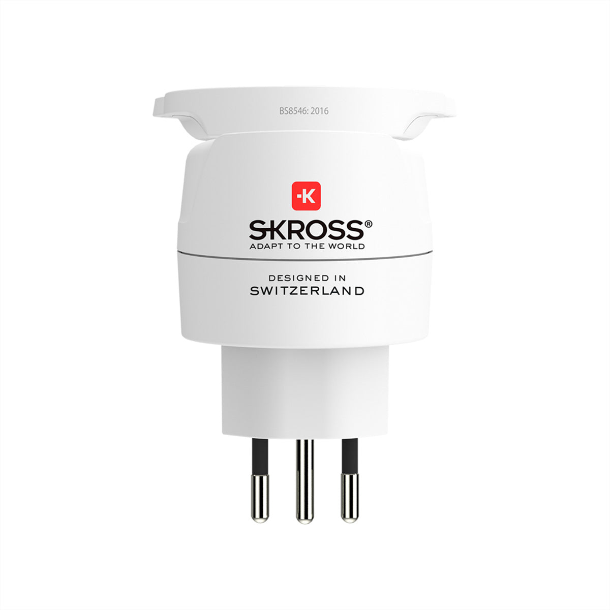 Skross Reiseadapter – Italien zu Europa – 3-polig – Weiss
