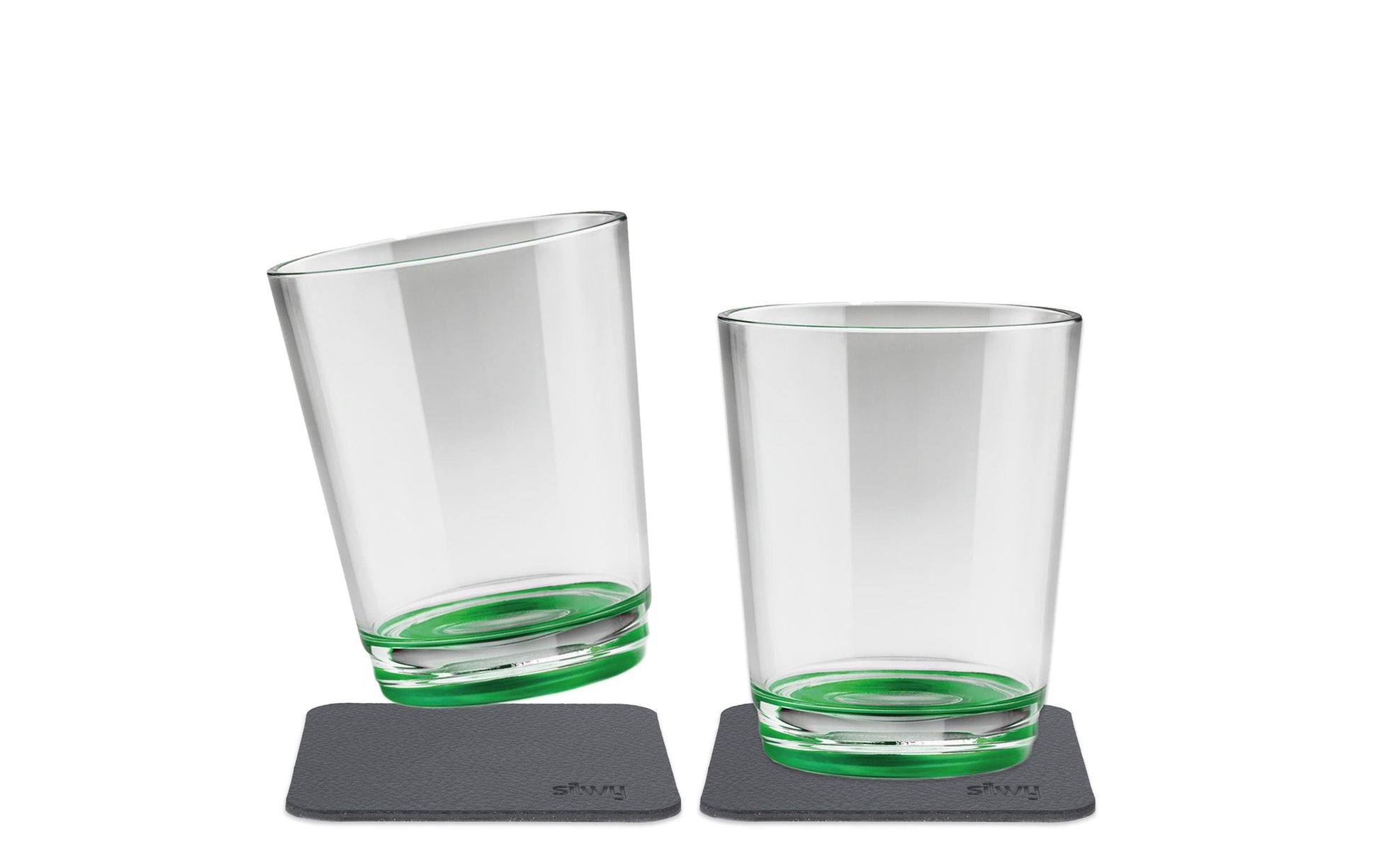 Silwy Trinkbecher S025-0504-2 – 2er Set, 250 ml, 8,2 × 10,0 cm, Kunststoff (Tritan), Grün