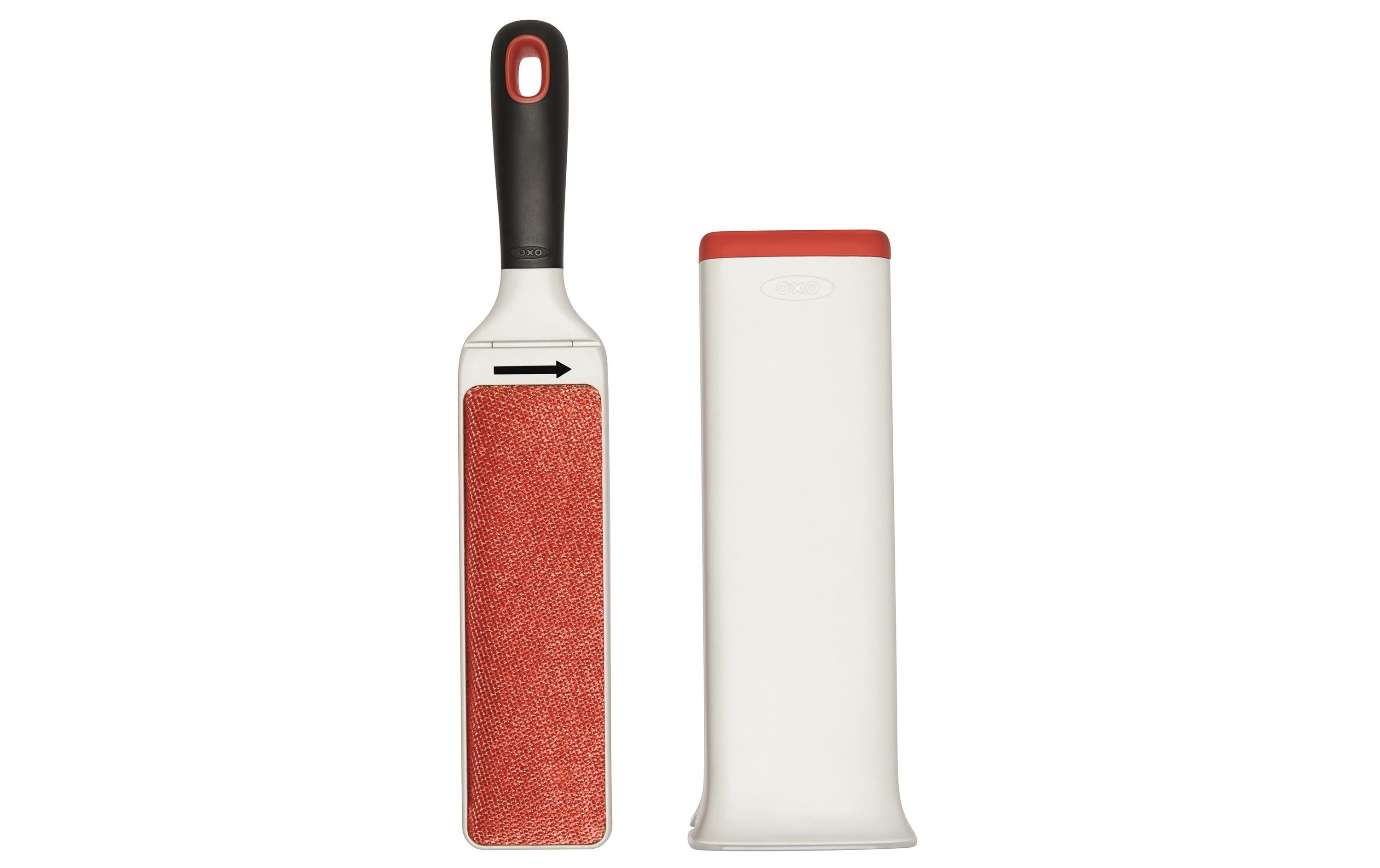 OXO Flusenentfernerbürste Good Grips – Kunststoff, Nylon, Rot