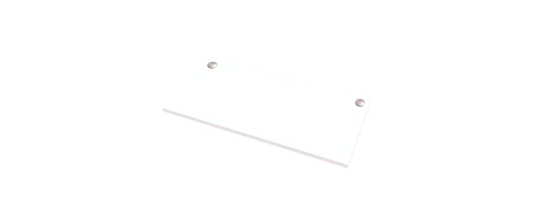 Fellowes Tischplatte – 180 × 80 × 2,5 cm – weiss – für Levado, Cambio