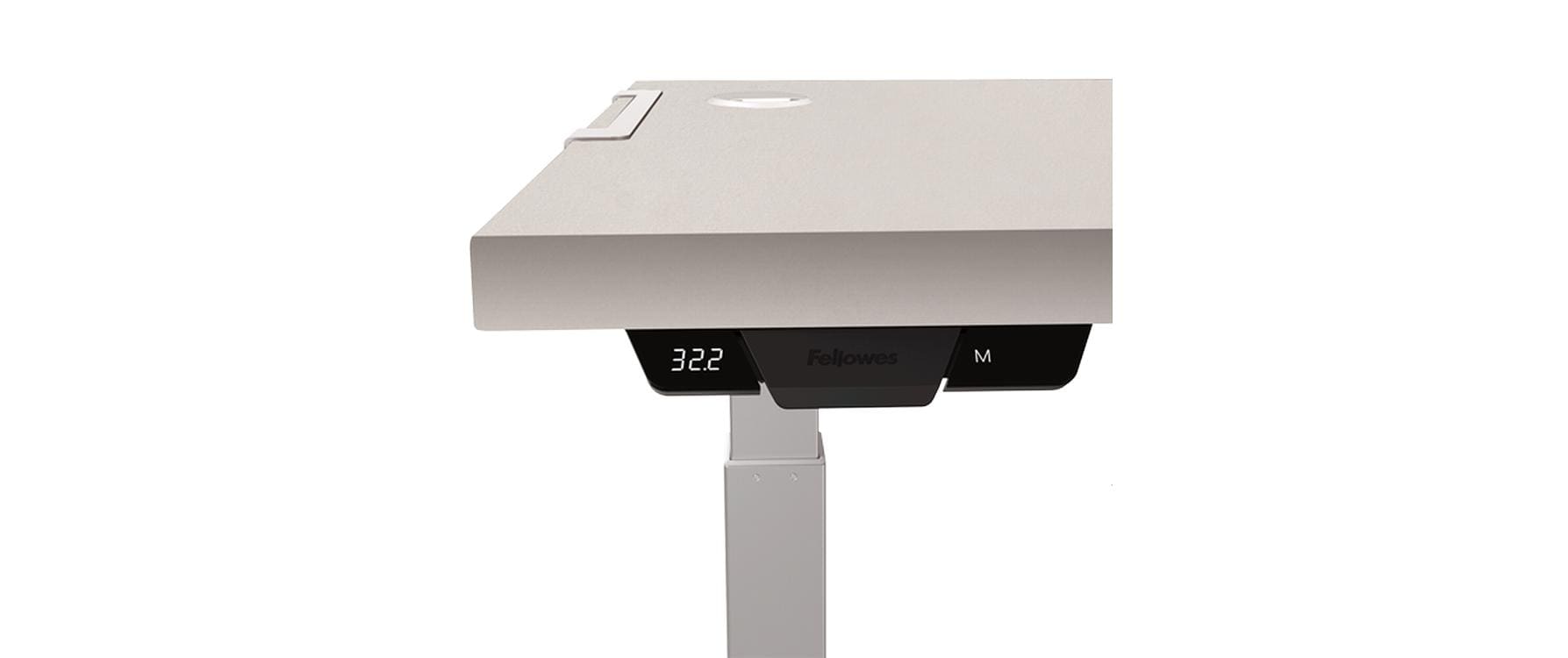 Fellowes Levado – Tischplatte – 80 × 140 × 2,5 cm – grau