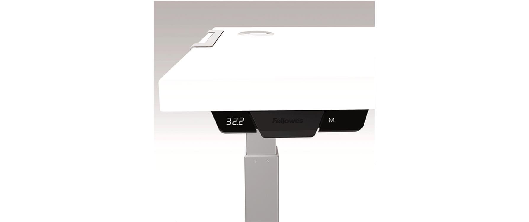 Fellowes Tischplatte – 180 × 80 × 2,5 cm – weiss – für Levado, Cambio
