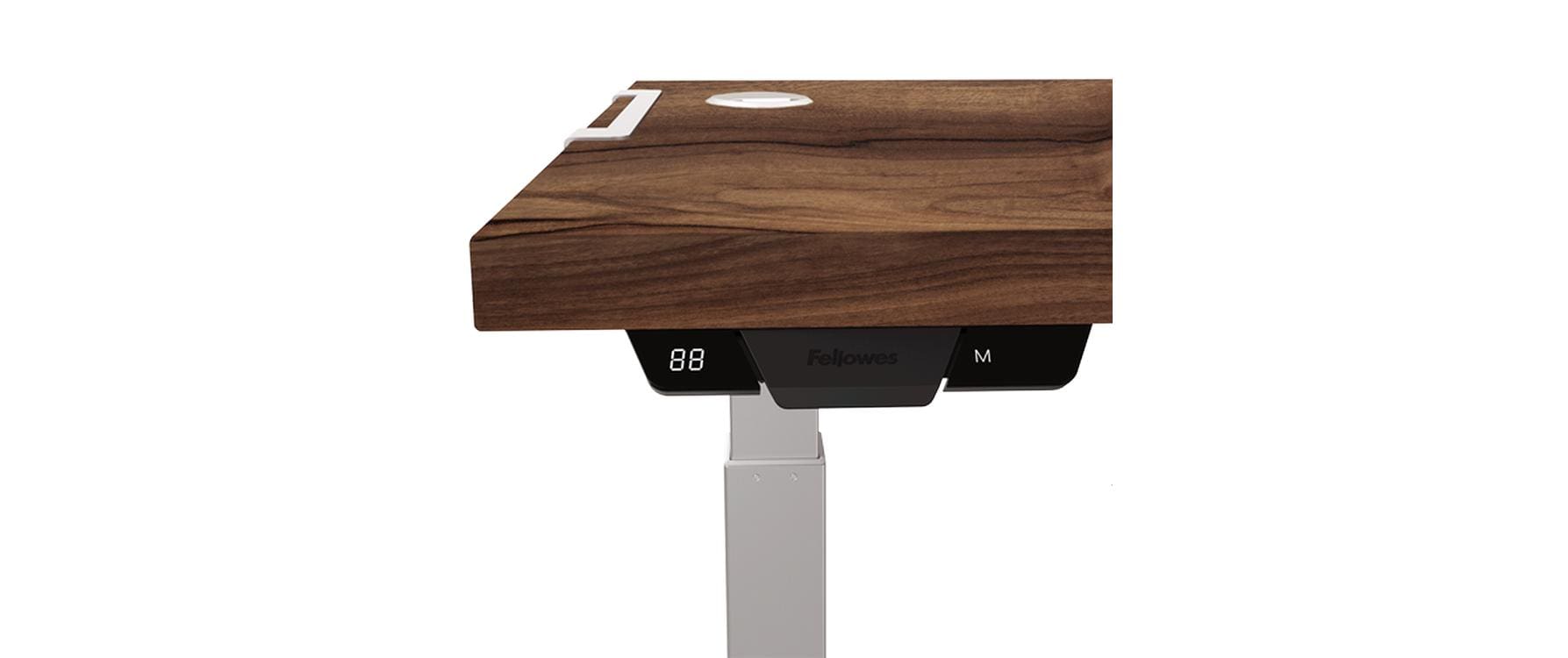 Fellowes Tischplatte – 160 × 80 × 2,5 cm – Walnuss – für Levado, Cambio