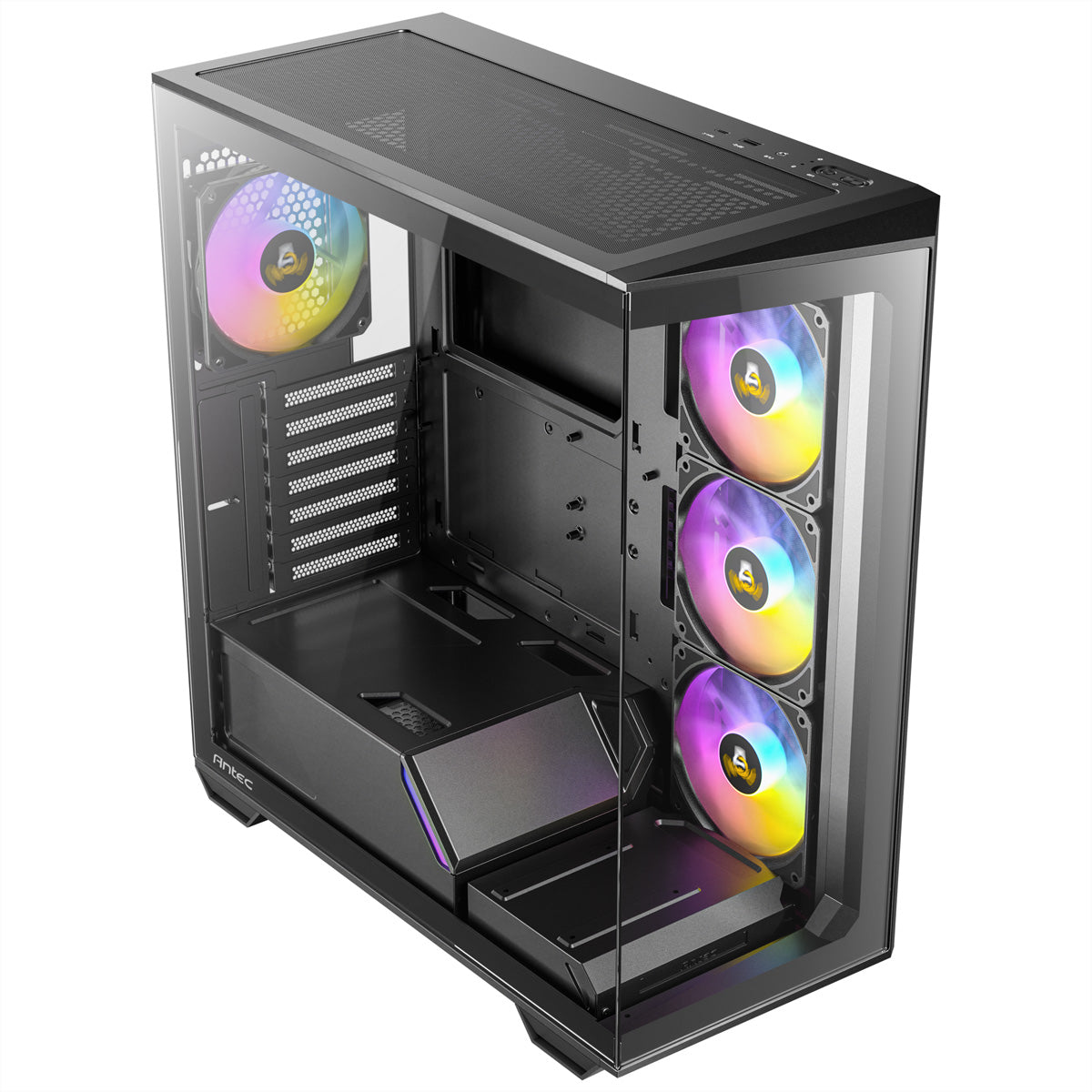 Antec Constellation C3 – PC-Gehäuse (Midi-Tower) – ATX, 4×ARGB-Lüfter, Type-C 3.2 Gen 2, Schwarz