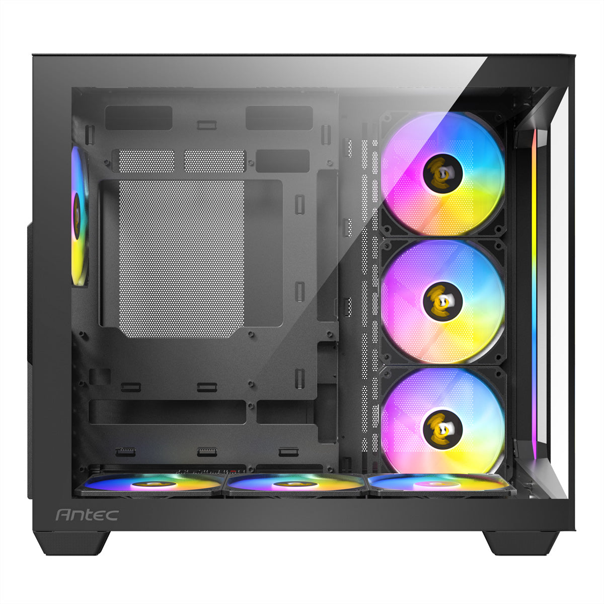 Antec Constellation C5 ARGB – Midi-Tower PC-Gehäuse, 7×ARGB-Lüfter, 270° Glas, USB-C 3.2 Gen 2, Schwarz