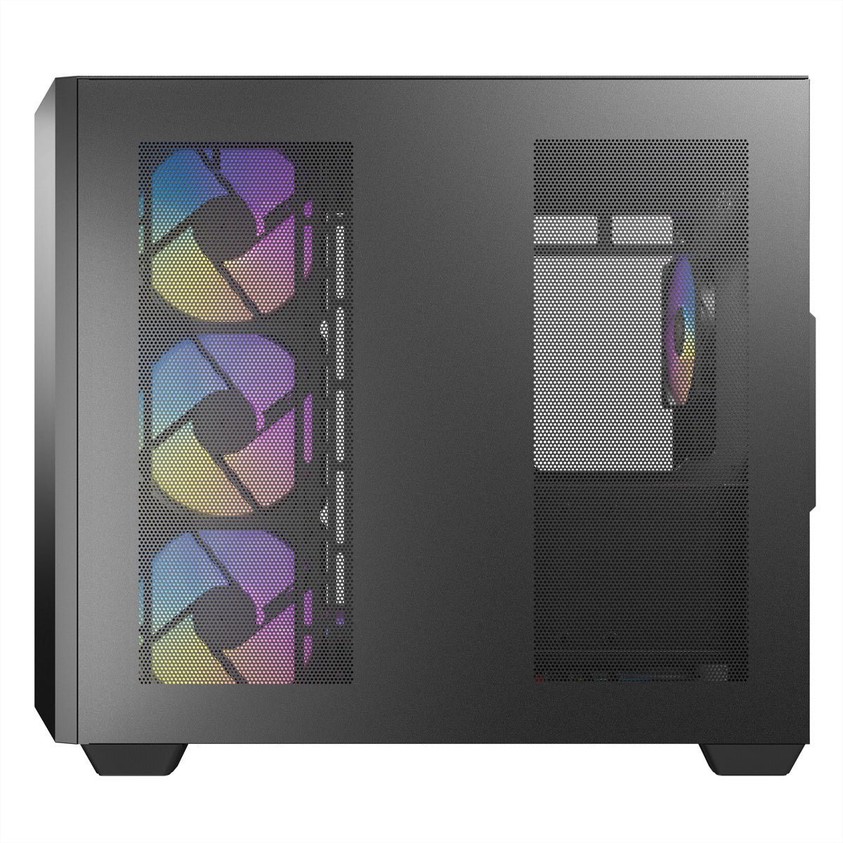 Antec Constellation C5 ARGB – Midi-Tower PC-Gehäuse, 7×ARGB-Lüfter, 270° Glas, USB-C 3.2 Gen 2, Schwarz