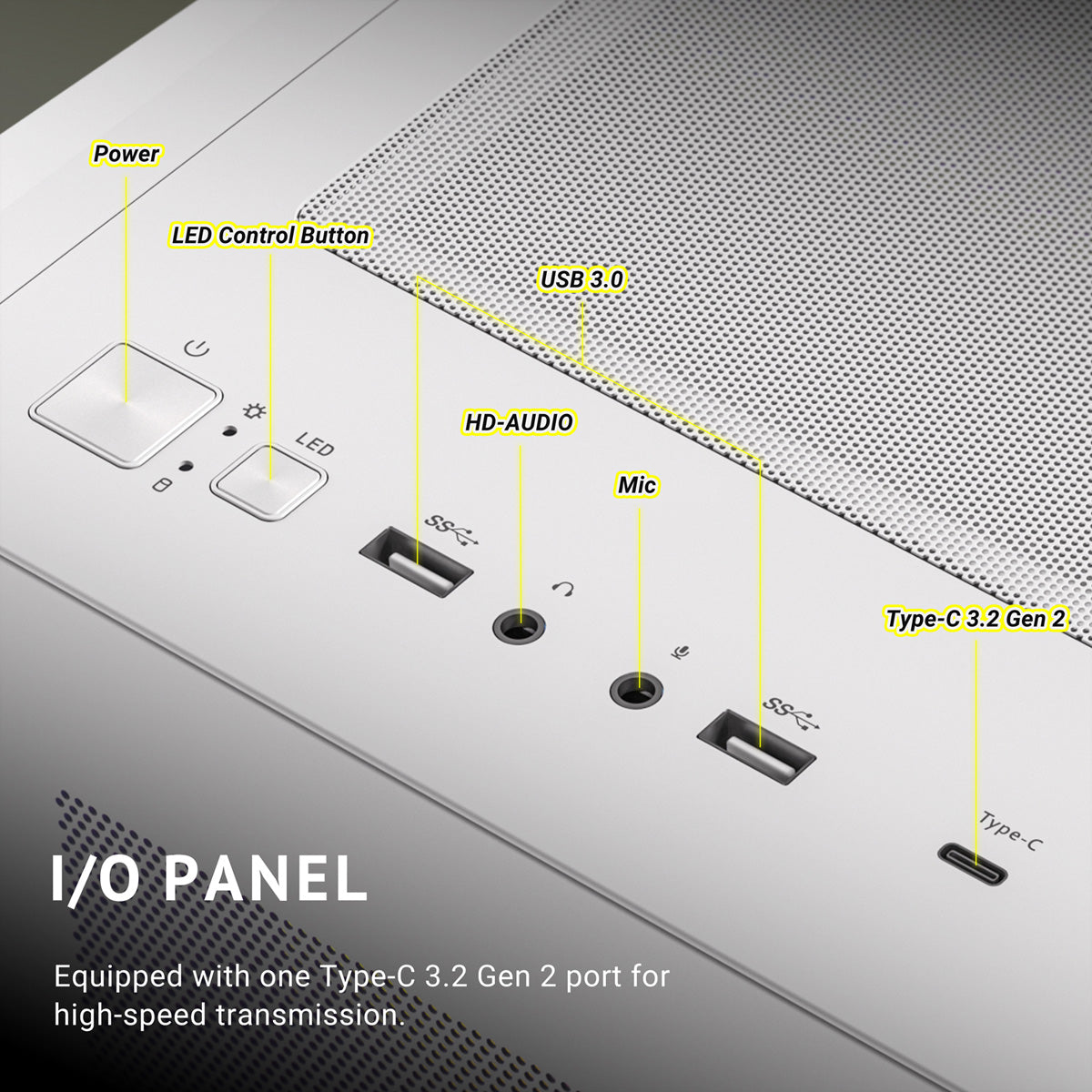 Antec Constellation C5 – PC-Gehäuse – Midi-Tower, 7×120 mm Lüfter, USB-C 3.2 Gen 2, für ATX, ITX, micro-ATX