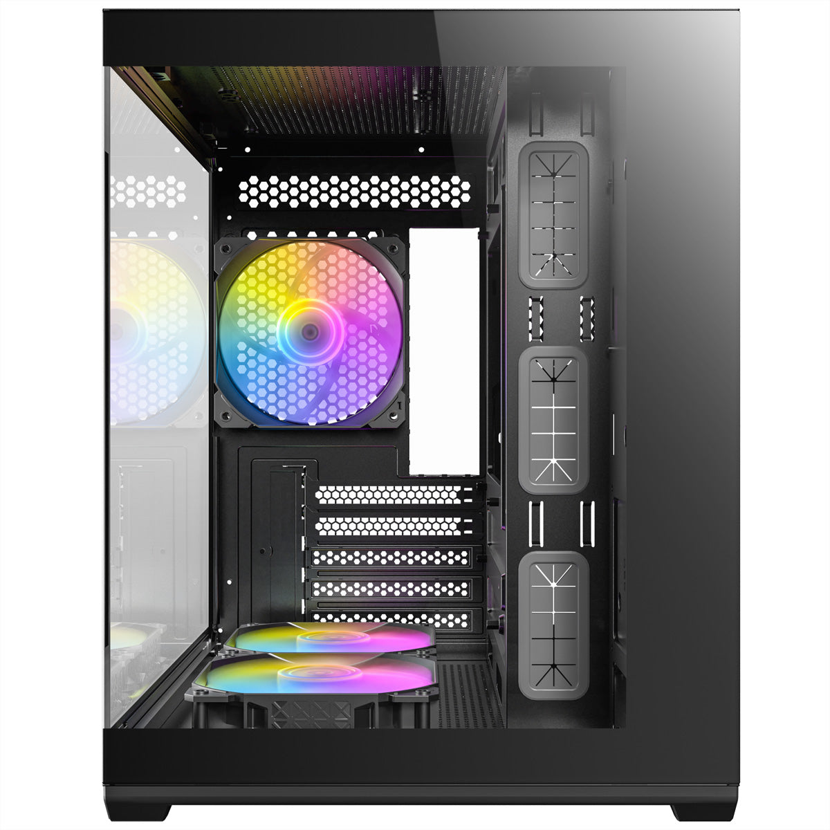 Antec CX60M – PC-Gehäuse (Mini Tower, micro-ATX) – Schwarz, 5 Erweiterungsslots, 3×2,5", 1×3,5", USB-C 10 Gbit