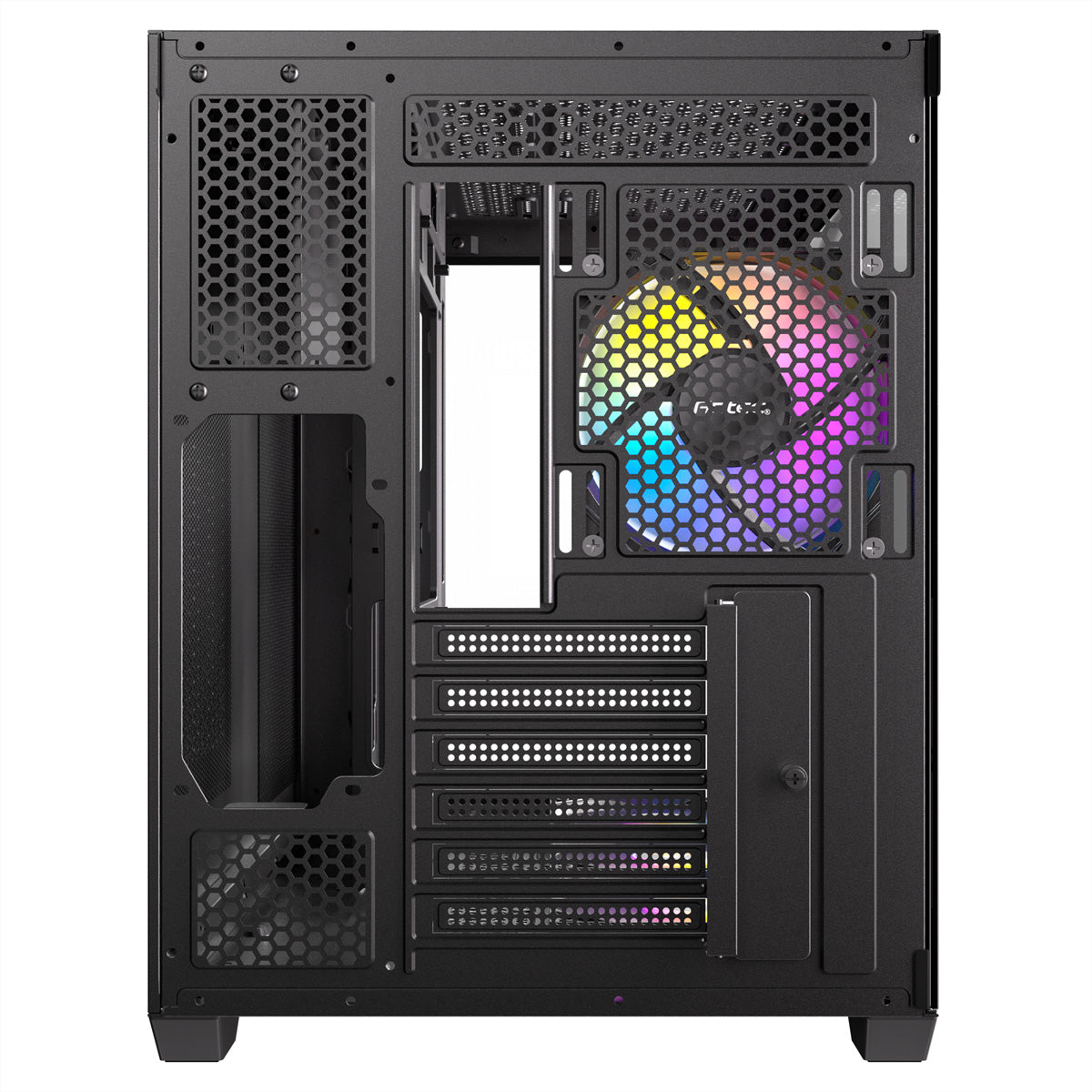 Antec CX800 – PC-Gehäuse – Midi Tower, ATX, Schwarz/Holz, Seitenfenster, 3×120 mm Lüfter, 2×3,5"+2×2,5"