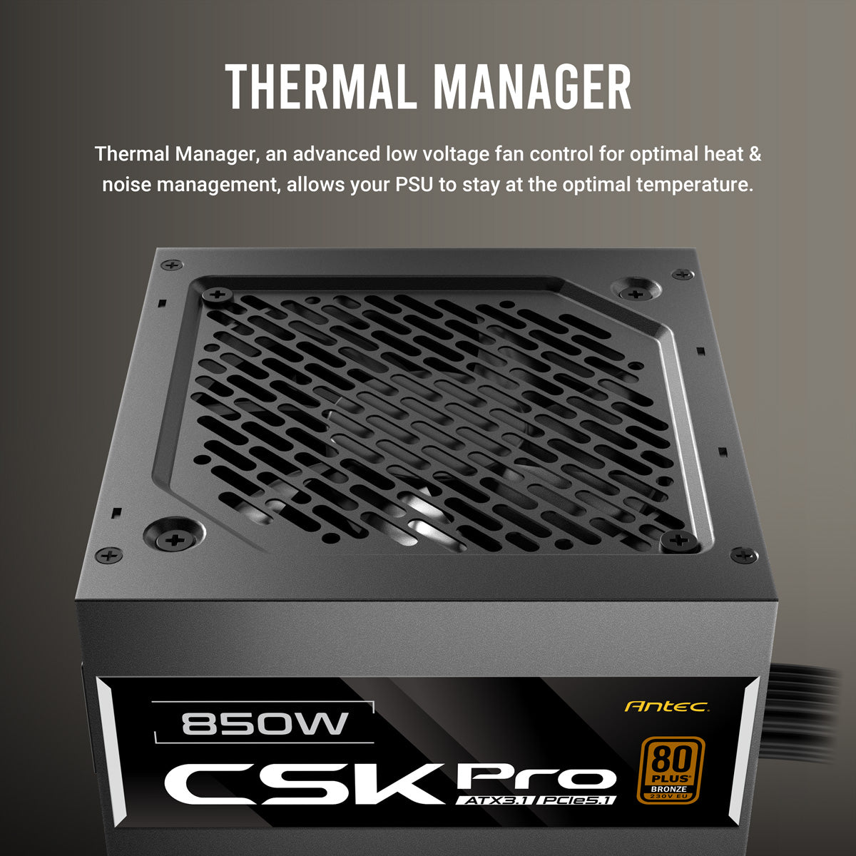 Antec CSK850 PRO ATX Netzteil 850 W 80 PLUS Bronze – semi-modular, ATX 3.1, 12VHPWR