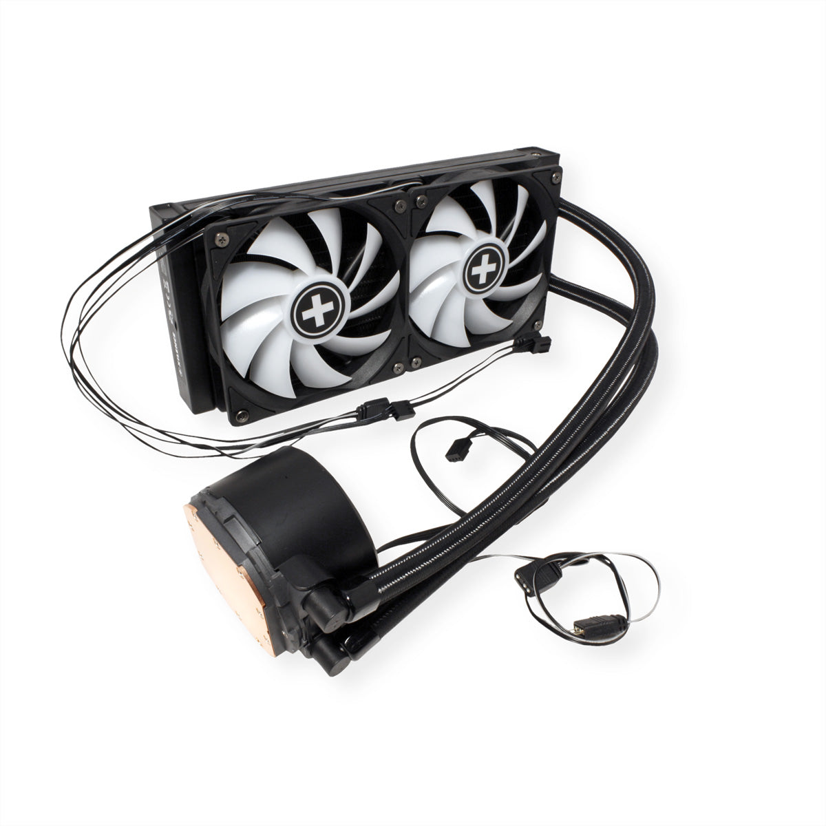 Xilence LQ240.ARGB – Wasserkühlung 240 mm – ARGB, 2×120 mm PWM, 300 W, für AMD AM5/AM4, Intel LGA 1700 und andere