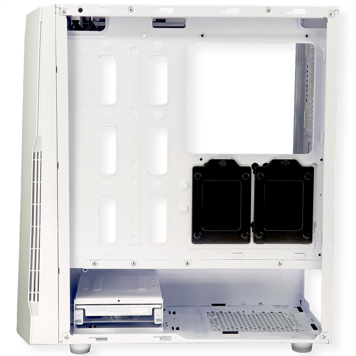 Xilence Xilent Blade X512.W.RGB – ATX Midi-Tower, für ATX/micro-ATX/Mini-ITX, 2× USB 3.0, RGB, 33,5 cm GPU